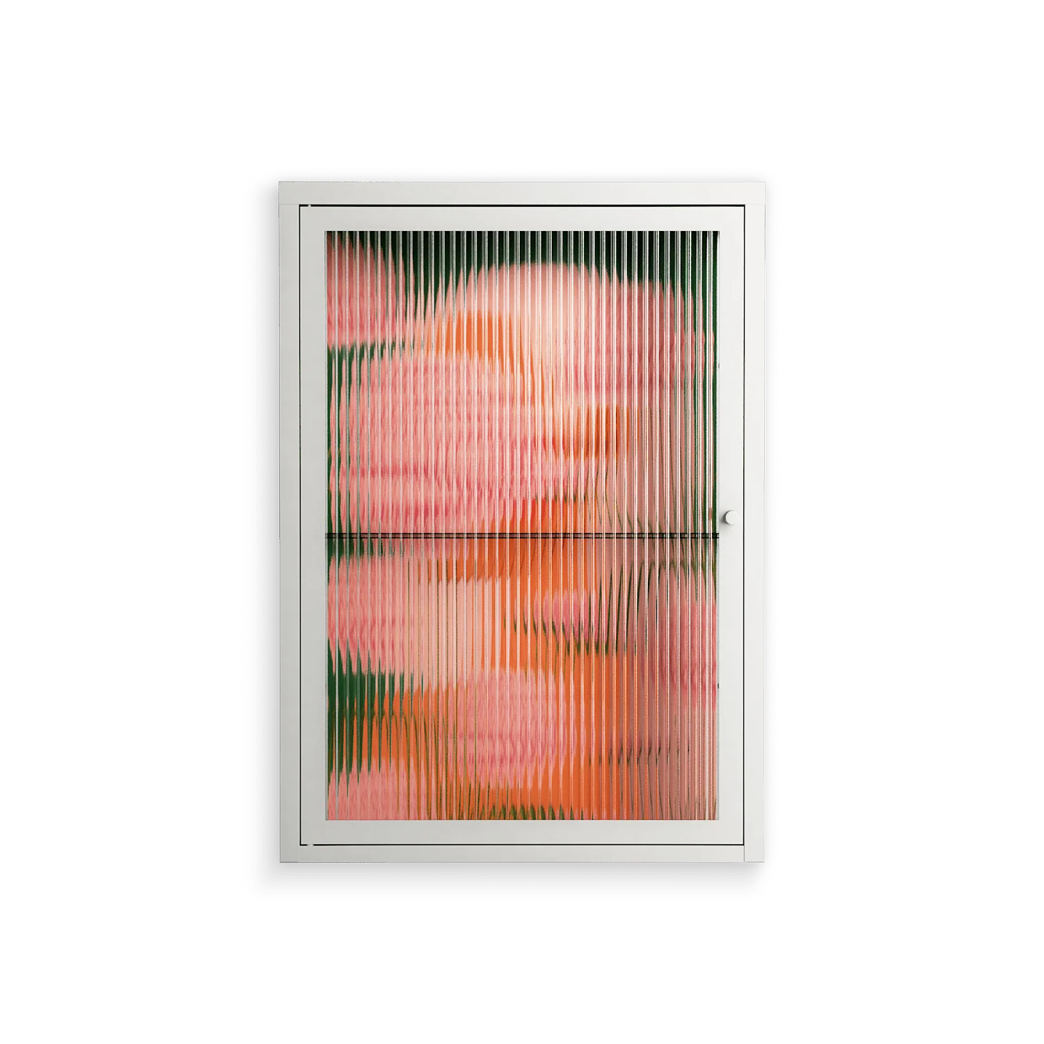 Inside Flowers - Wall Cabinet - Raissa Oltmanns - Chalk - Reeded glass