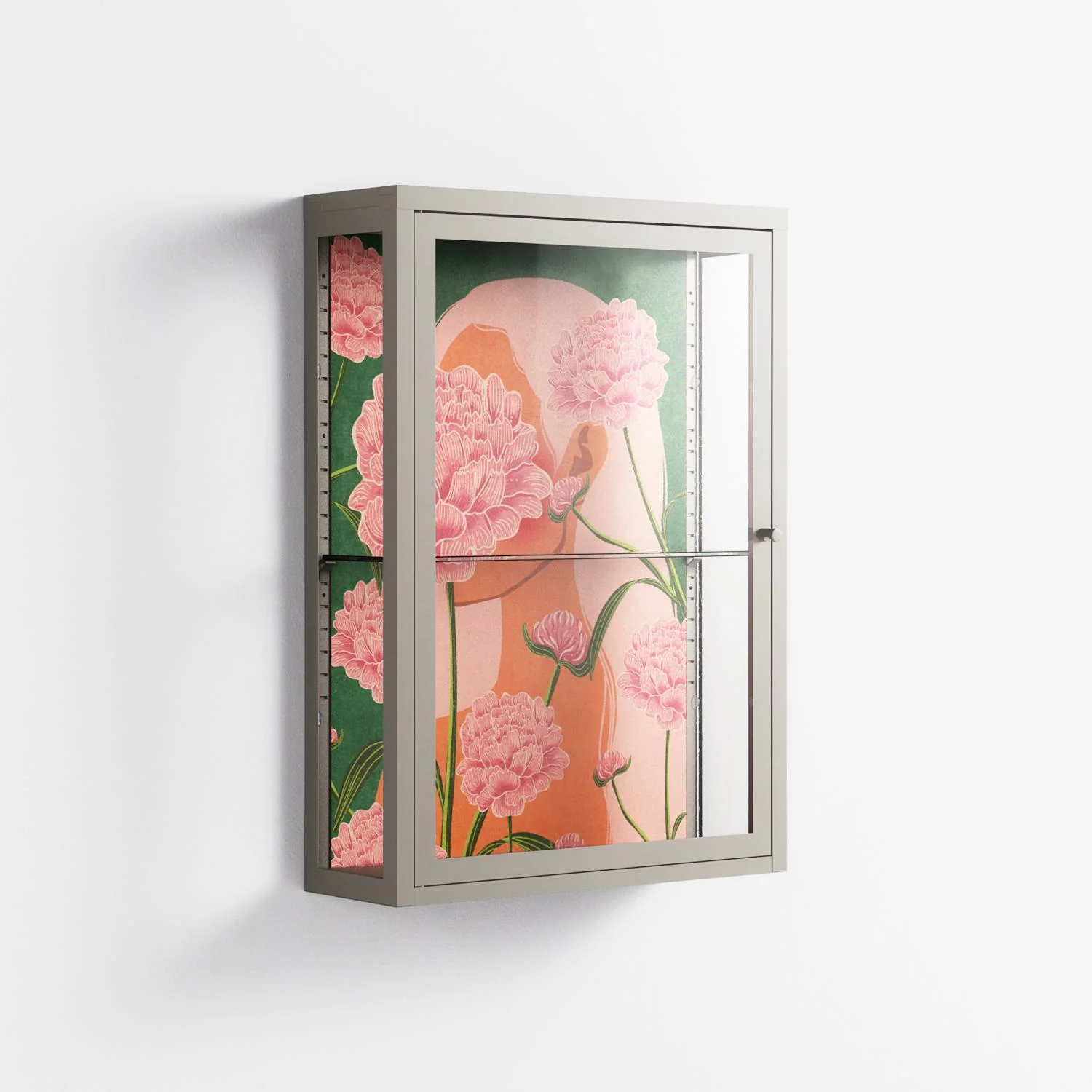 Inside Flowers - Wall Cabinet - Raissa Oltmanns - Pebble - Clear glass - Image 4