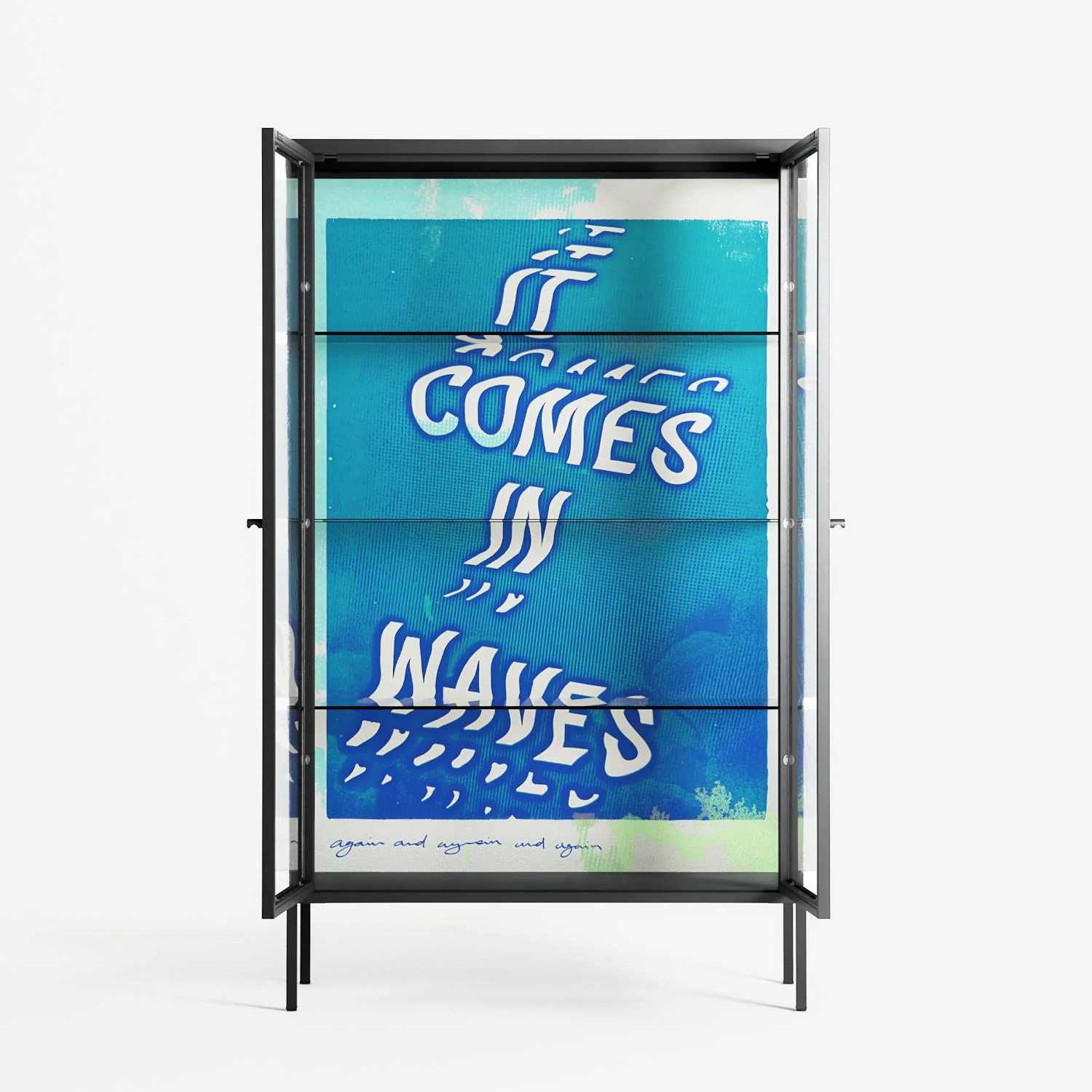 It Comes in Waves - Cabinet - Ciara Wade - Antracite - Clear glass - Image 3