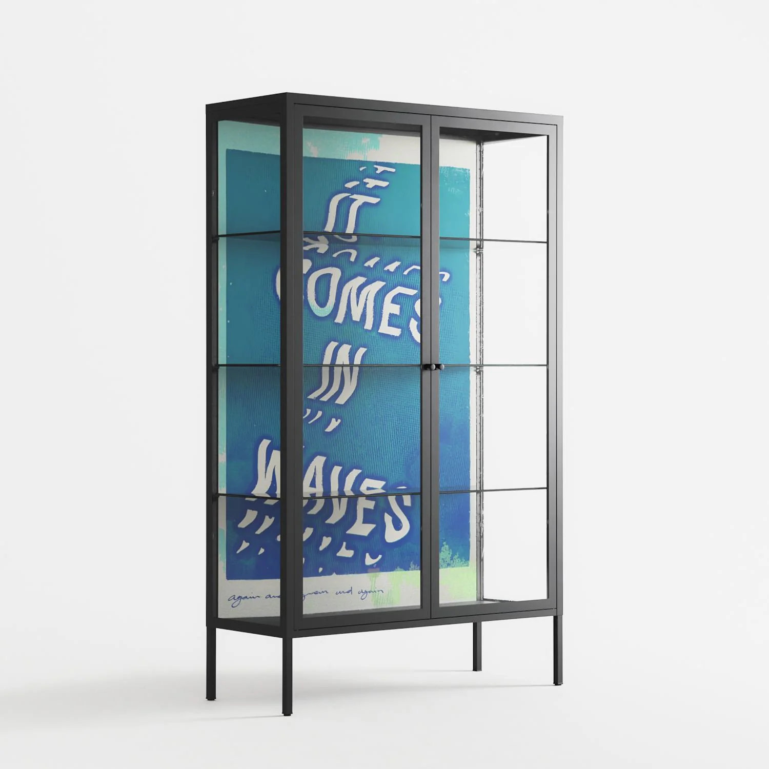 It Comes in Waves - Cabinet - Ciara Wade - Antracite - Clear glass - Image 4