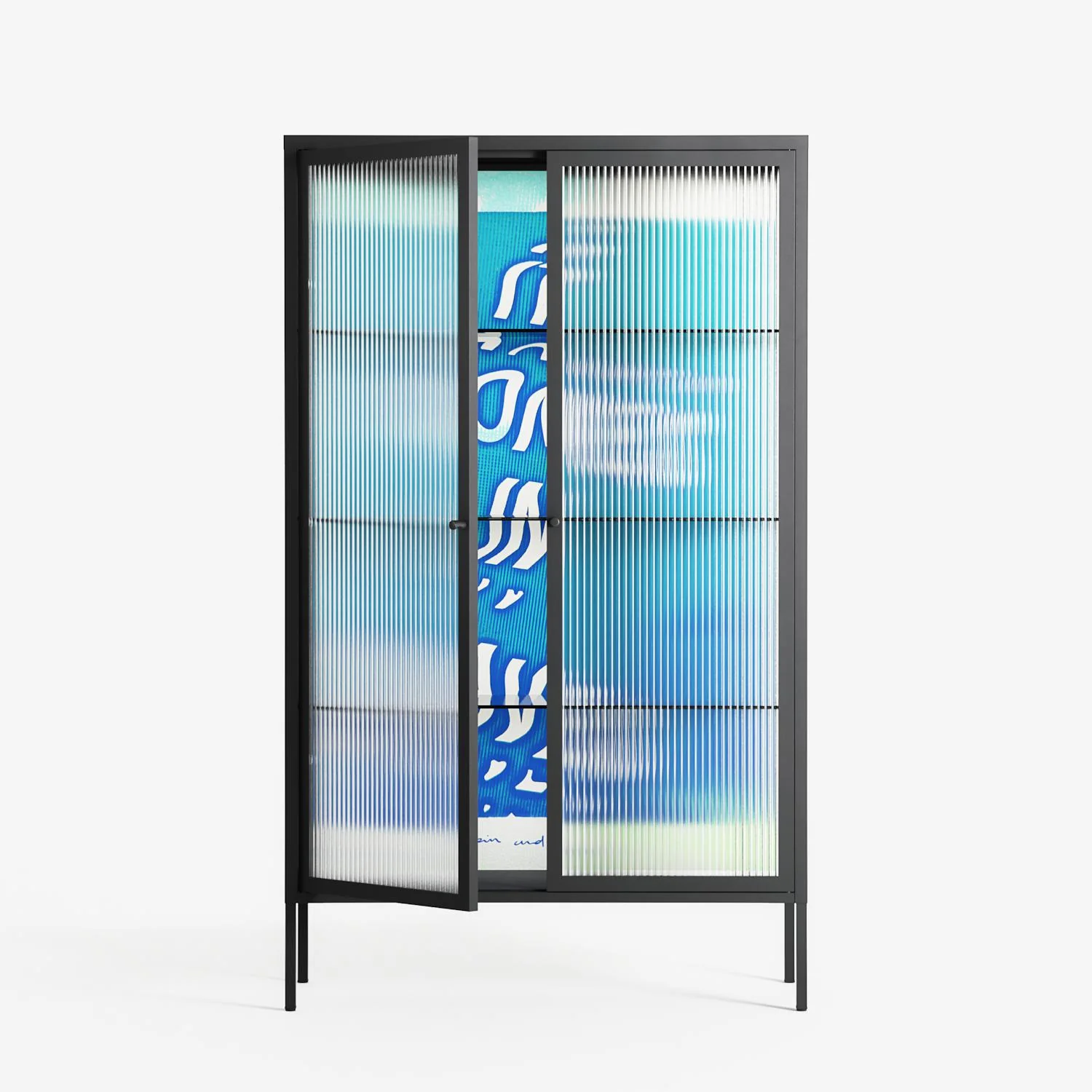 It Comes in Waves - Cabinet - Ciara Wade - Antracite - Reeded glass - Image 2