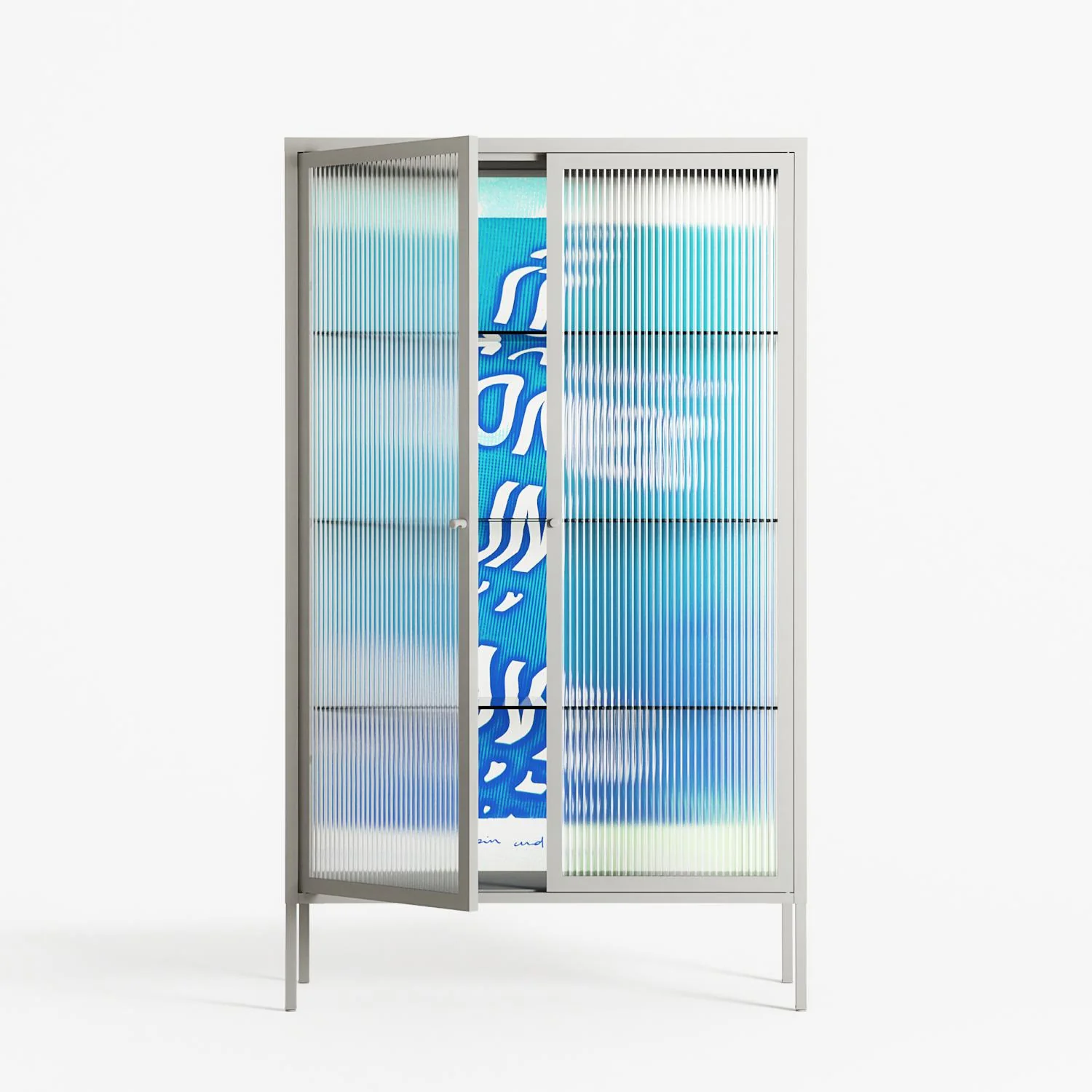 It Comes in Waves - Cabinet - Ciara Wade - Chalk - Reeded glass - Image 2