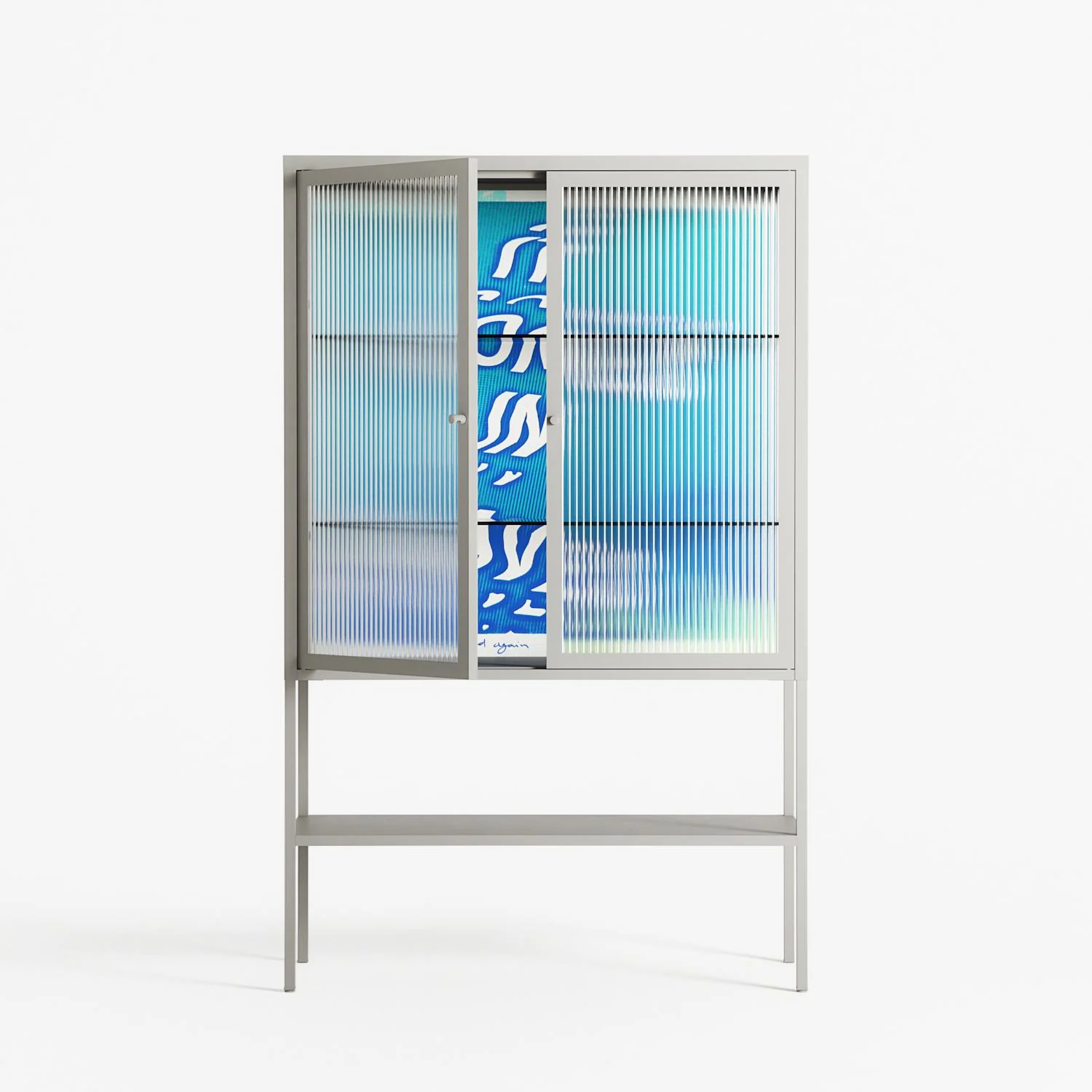 It Comes in Waves - Loft Cabinet - Ciara Wade - Chalk - Reeded glass - Image 2