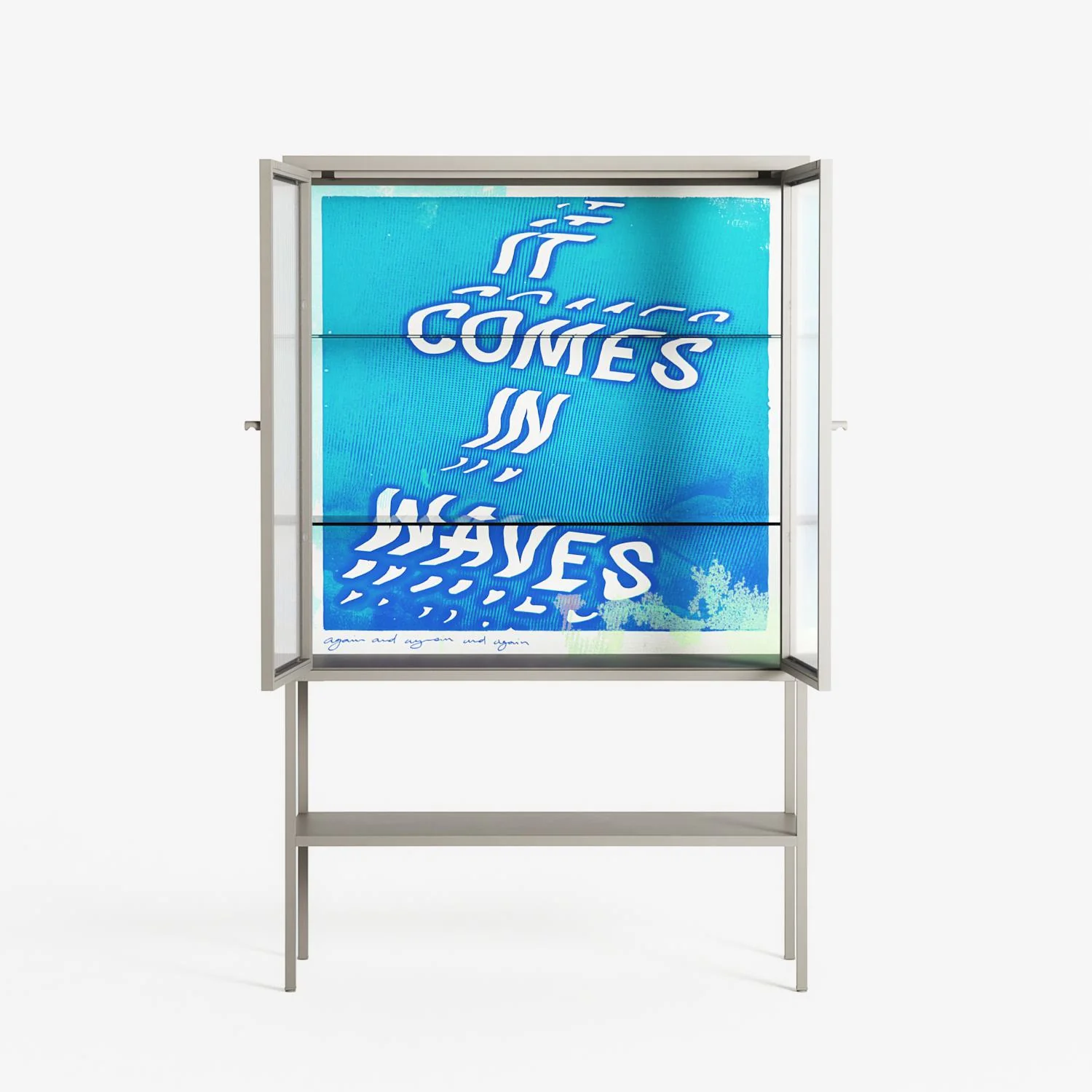 It Comes in Waves - Loft Cabinet - Ciara Wade - Pebble - Reeded glass - Image 3