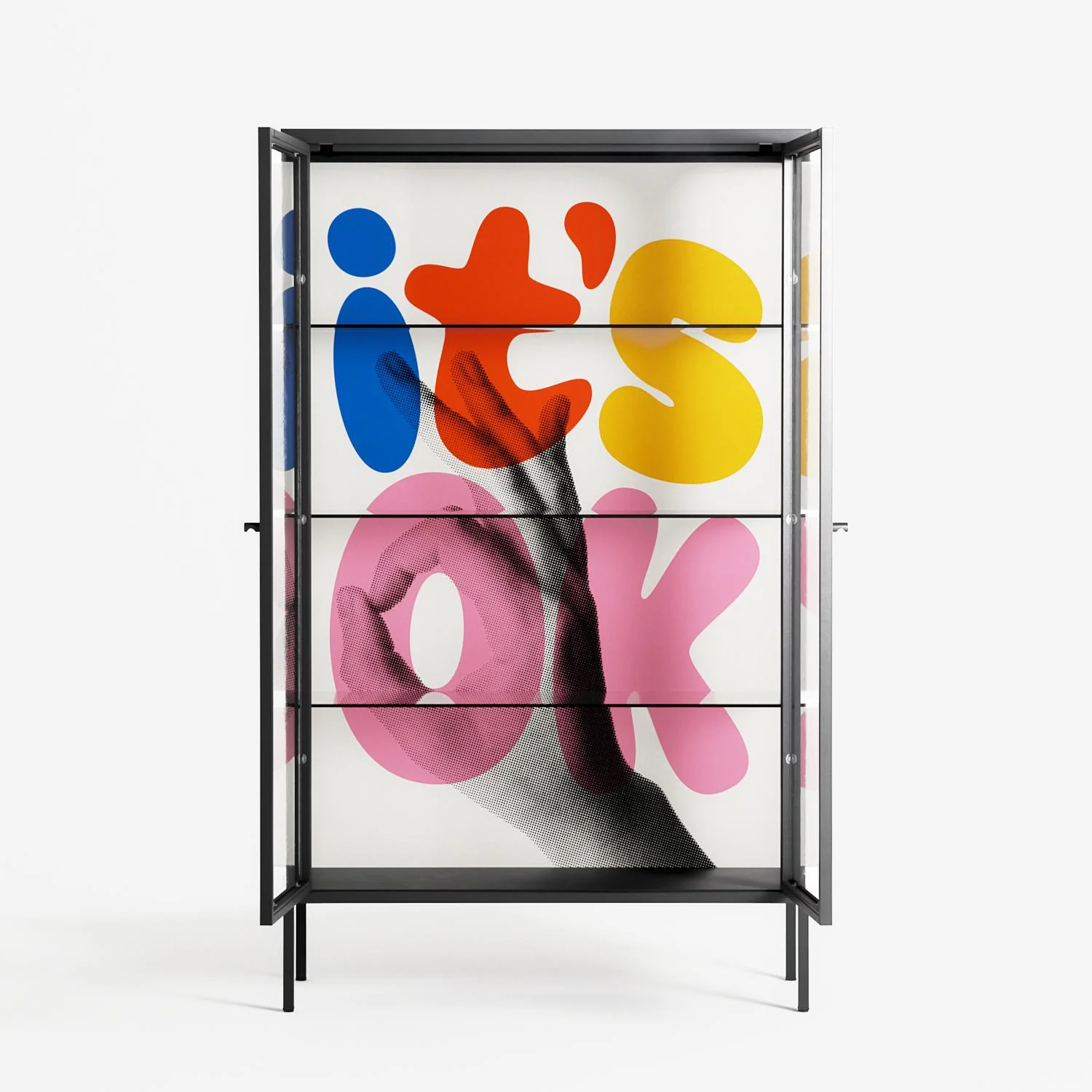 Its Ok - Cabinet - Vratislav Pecka - Antracite - Clear glass - Image 3