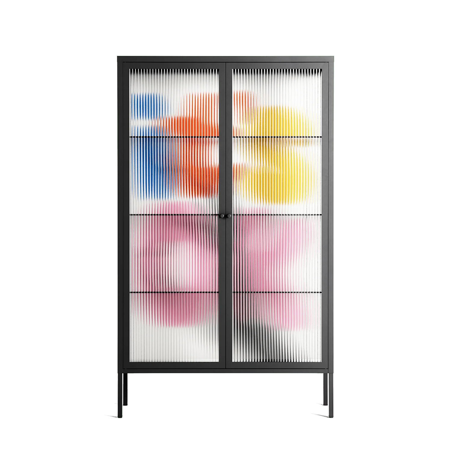 Its Ok - Cabinet - Vratislav Pecka - Antracite - Reeded glass