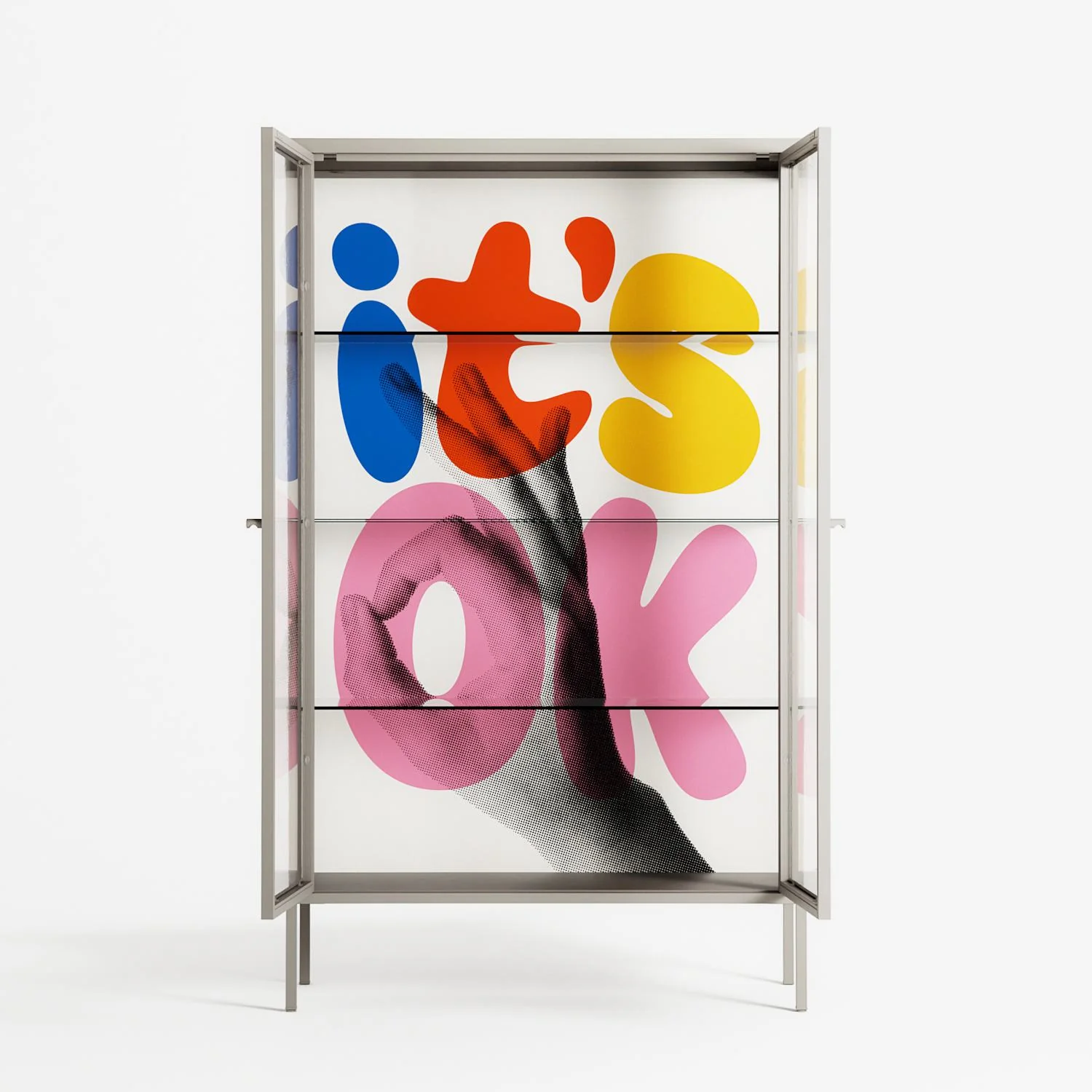 Its Ok - Cabinet - Vratislav Pecka - Pebble - Clear glass - Image 3