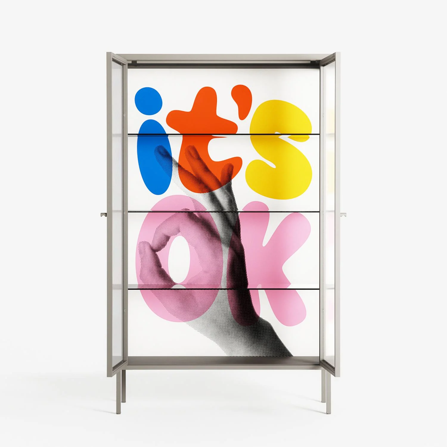 Its Ok - Cabinet - Vratislav Pecka - Pebble - Reeded glass - Image 3