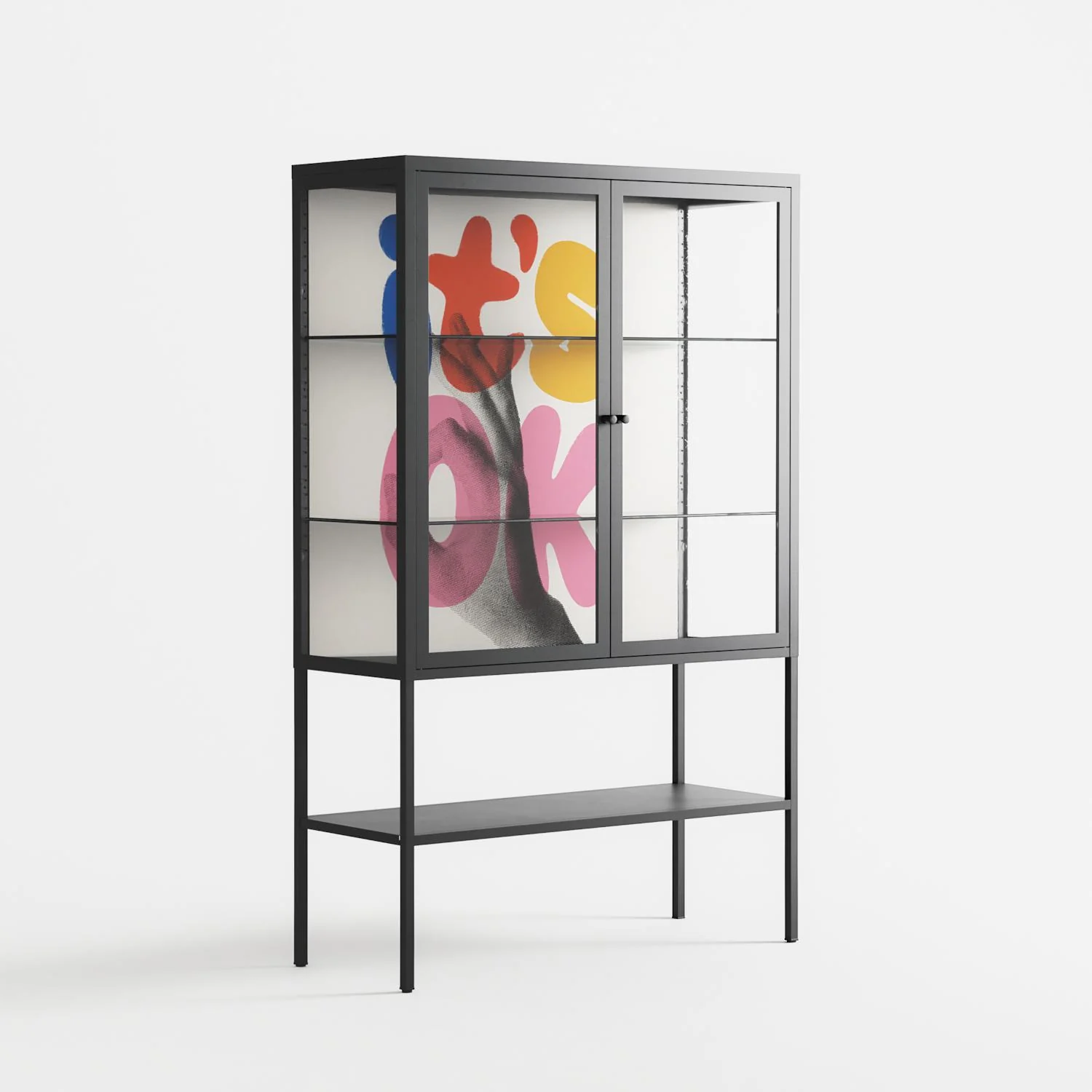 Its Ok - Loft Cabinet - Vratislav Pecka - Antracite - Clear glass - Image 4