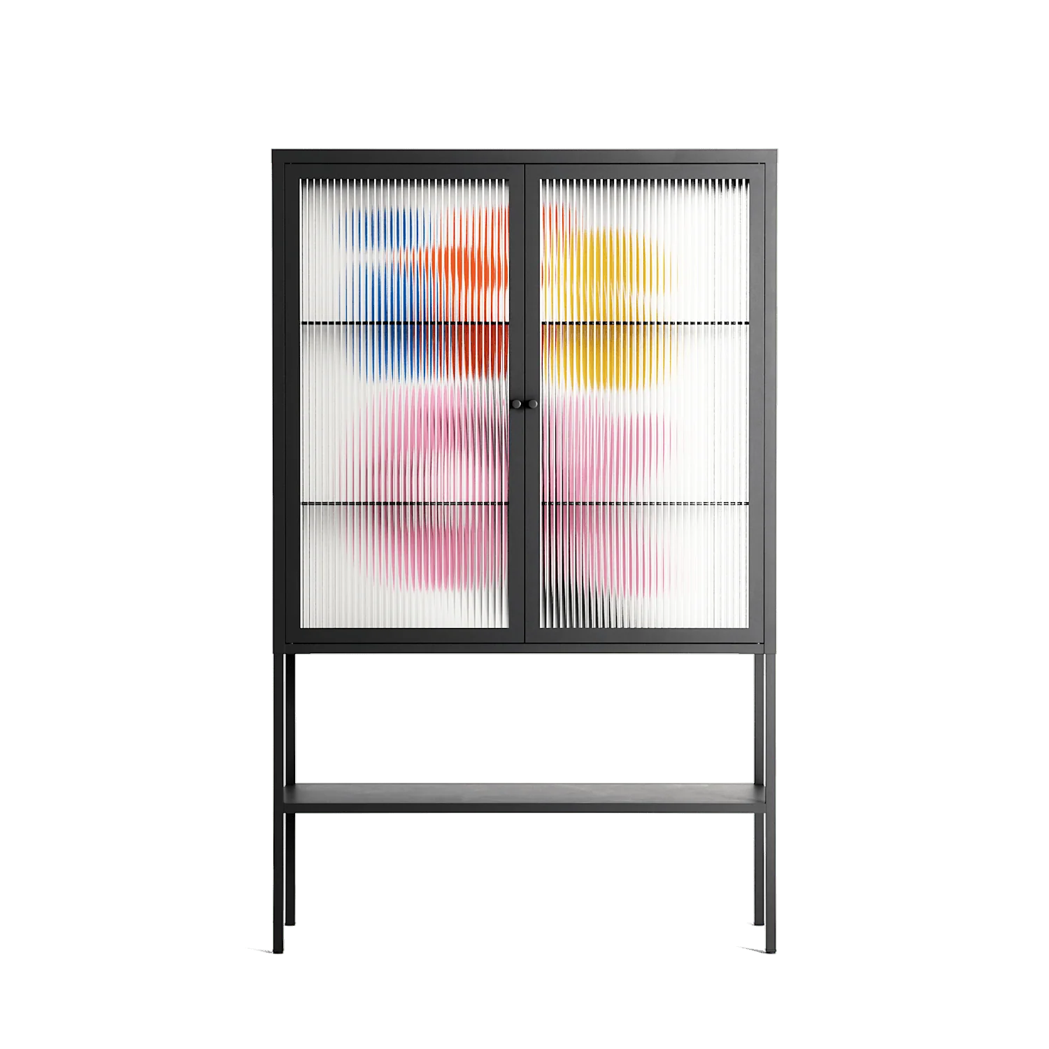 Its Ok - Loft Cabinet - Vratislav Pecka - Antracite - Reeded glass