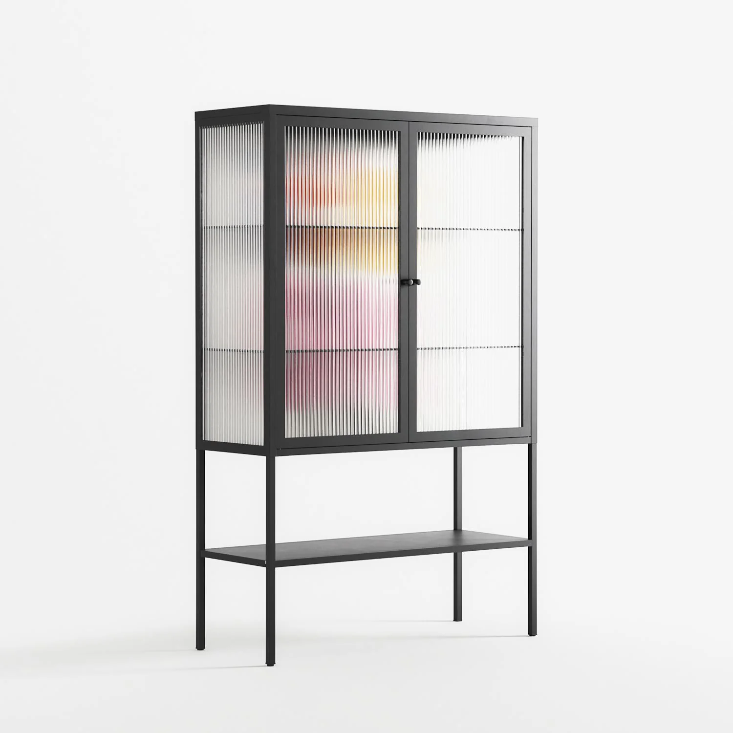 Its Ok - Loft Cabinet - Vratislav Pecka - Antracite - Reeded glass - Image 4