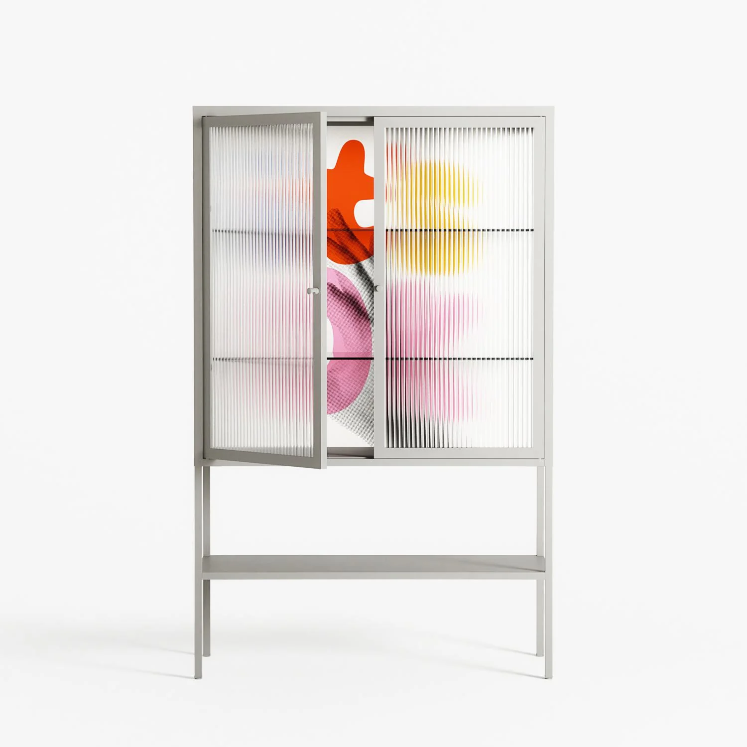 Its Ok - Loft Cabinet - Vratislav Pecka - Chalk - Reeded glass - Image 2