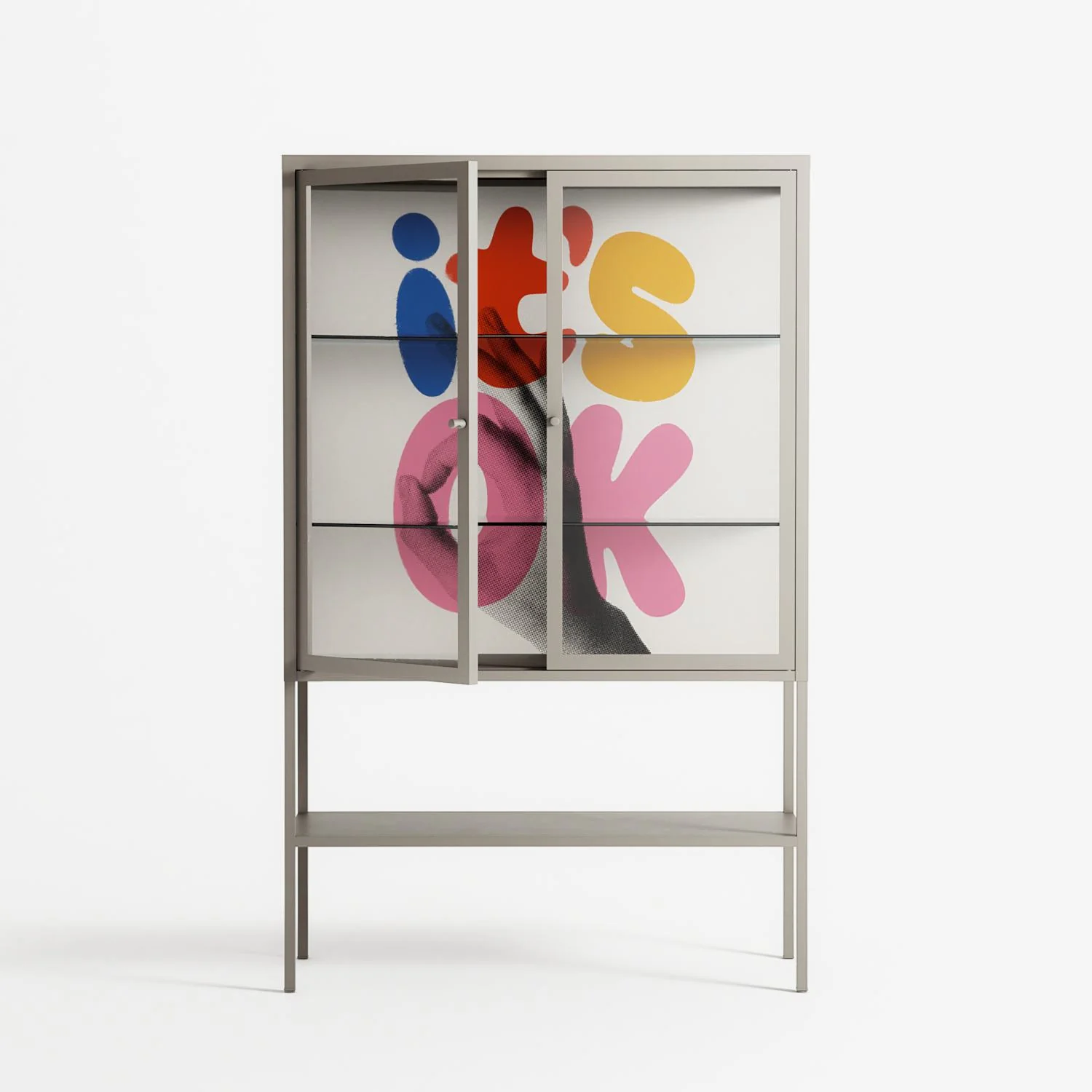 Its Ok - Loft Cabinet - Vratislav Pecka - Pebble - Clear glass - Image 2