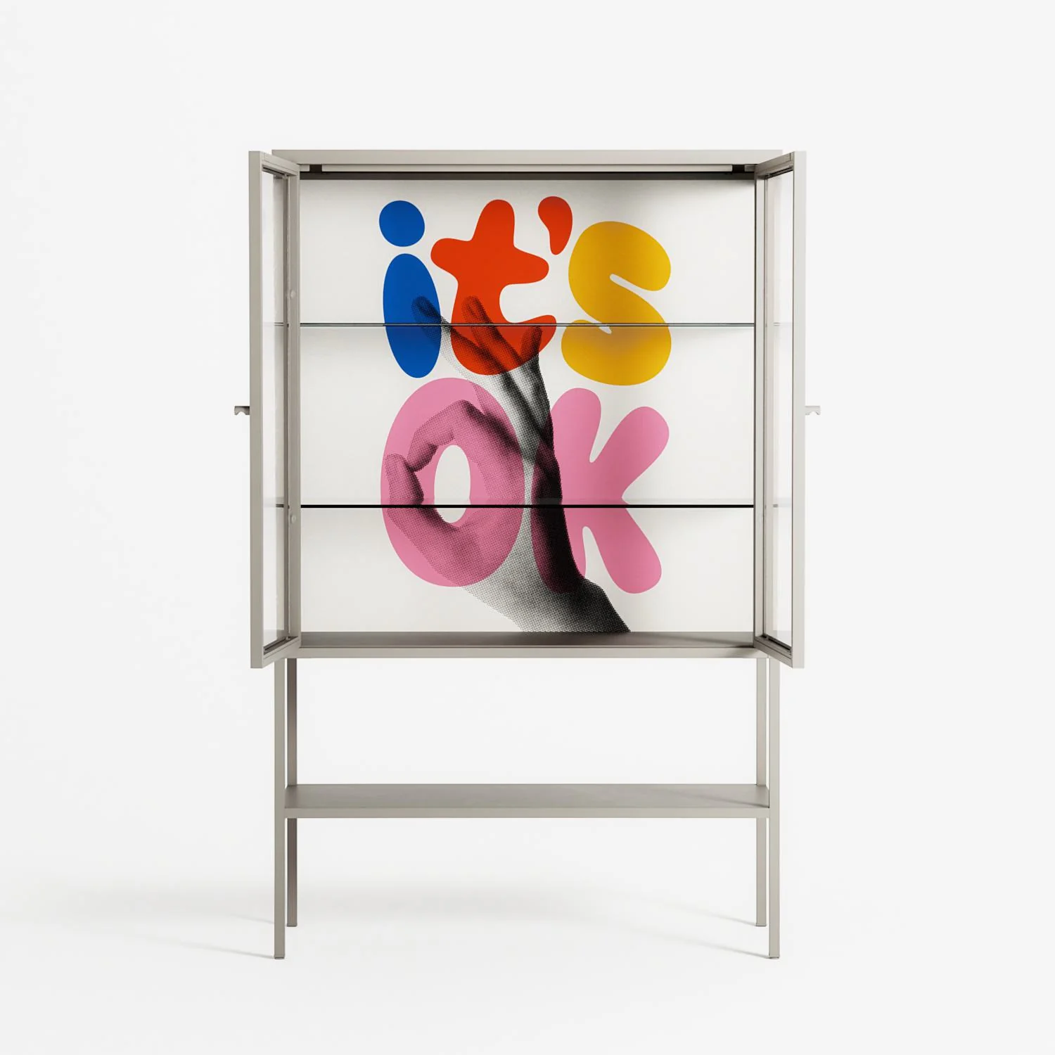 Its Ok - Loft Cabinet - Vratislav Pecka - Pebble - Clear glass - Image 3