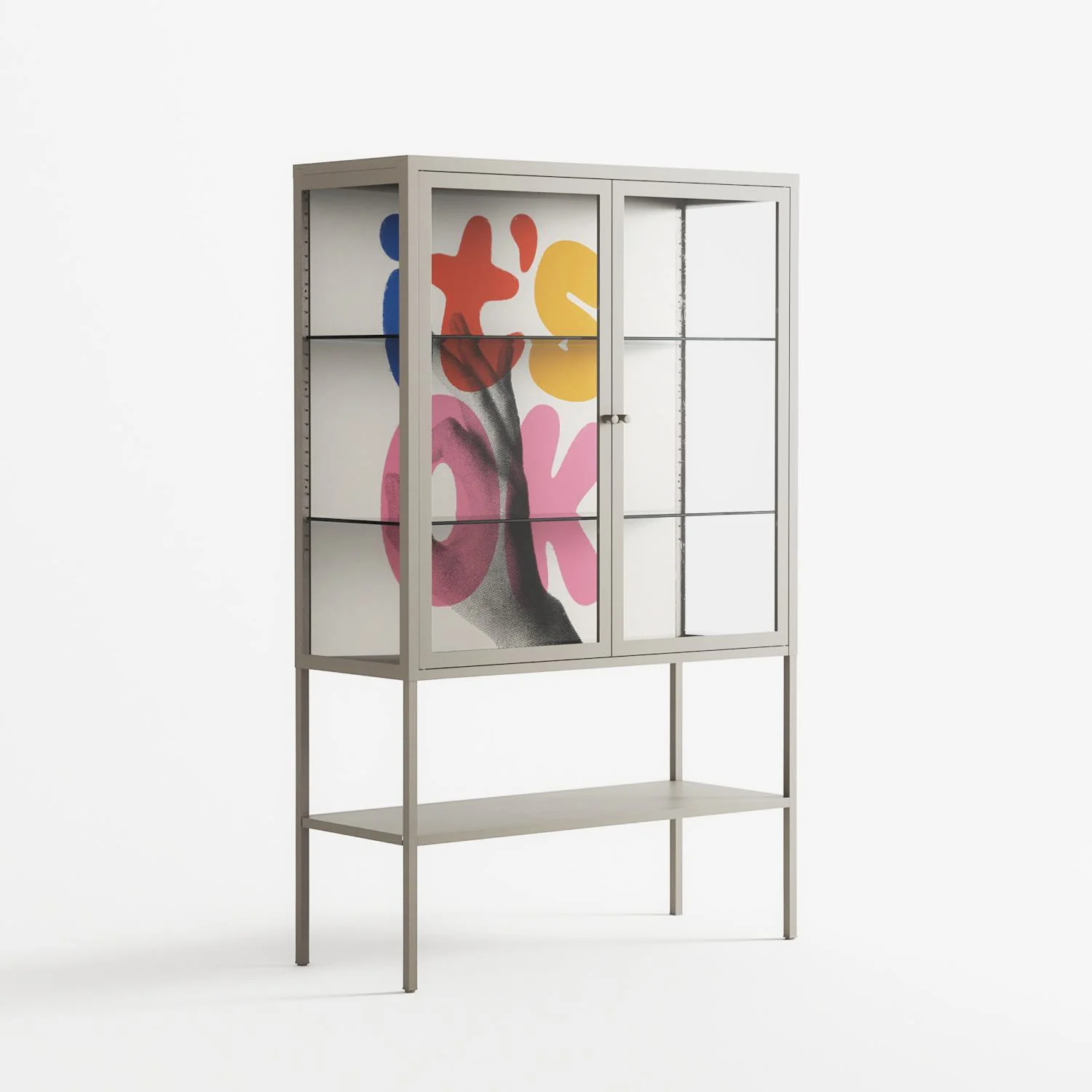 Its Ok - Loft Cabinet - Vratislav Pecka - Pebble - Clear glass - Image 4
