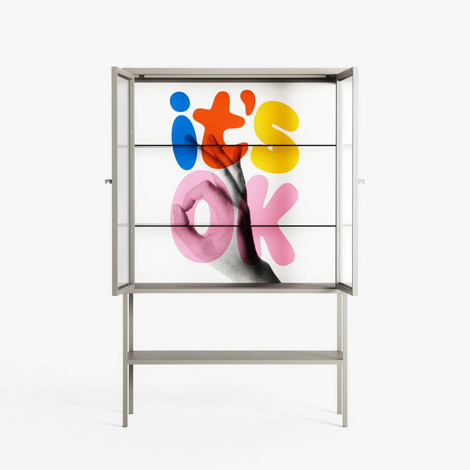 Its Ok - Loft Cabinet - Vratislav Pecka - Pebble - Reeded glass - Image 3
