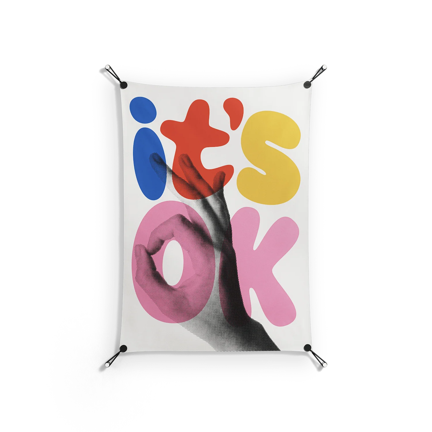Its Ok - Work On Wall - Vratislav Pecka - Black - 70 x 100 cm