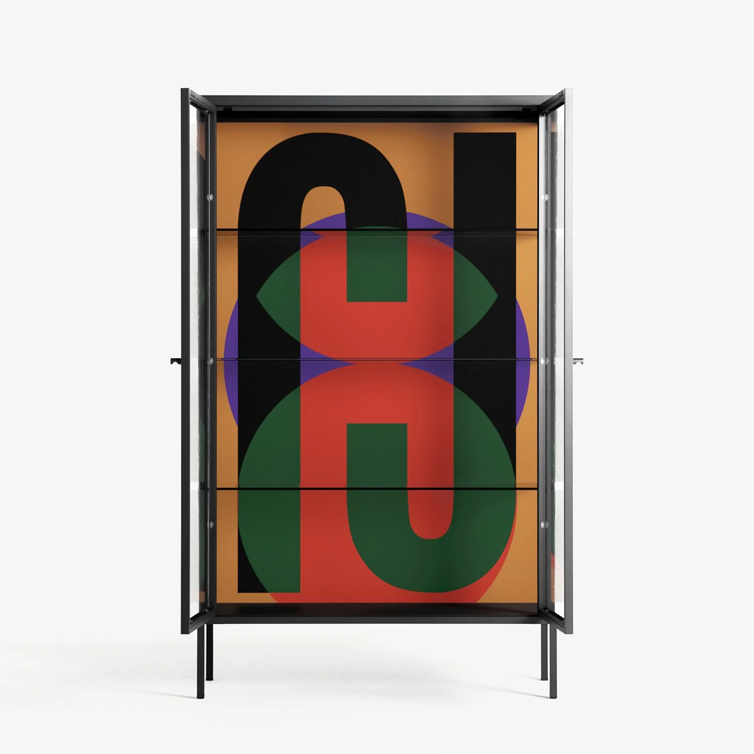 JJ - Cabinet - Oluwasheyi Adebayo - Antracite - Clear glass - Image 3