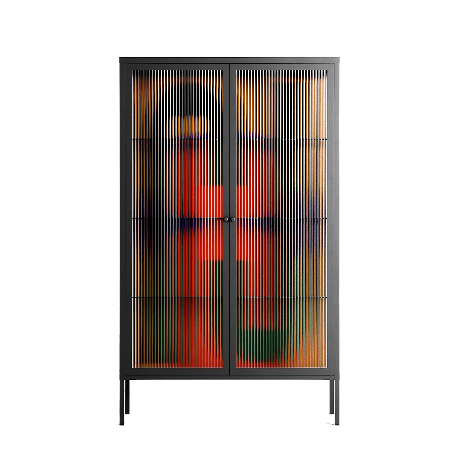 JJ - Cabinet - Oluwasheyi Adebayo - Antracite - Reeded glass