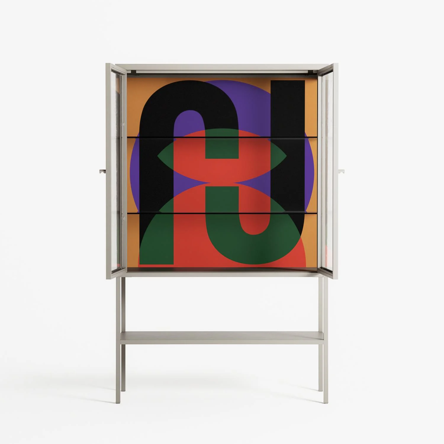 JJ - Loft Cabinet - Oluwasheyi Adebayo - Pebble - Clear glass - Image 3