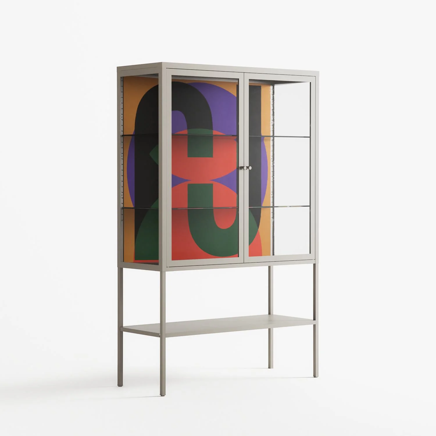 JJ - Loft Cabinet - Oluwasheyi Adebayo - Pebble - Clear glass - Image 4