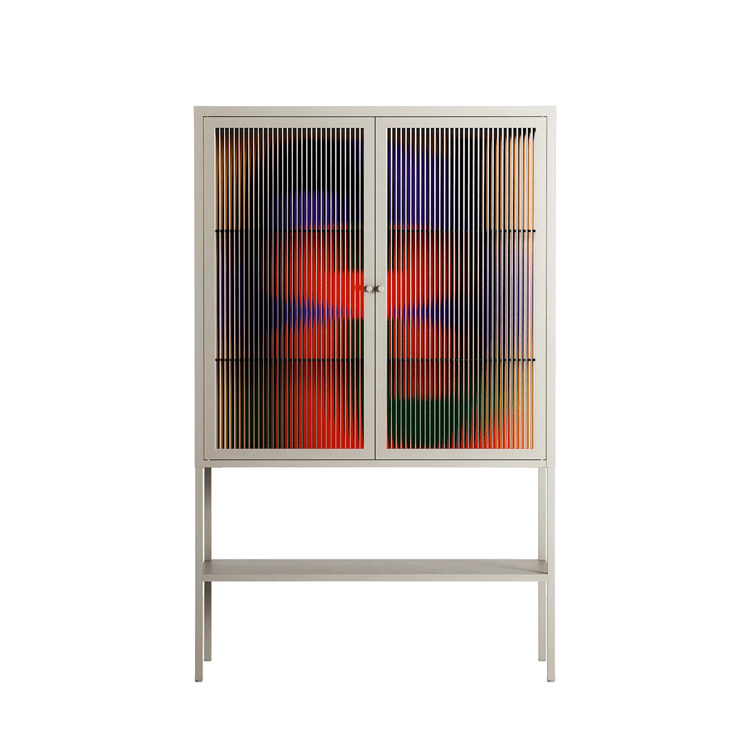 JJ - Loft Cabinet - Oluwasheyi Adebayo - Pebble - Reeded glass