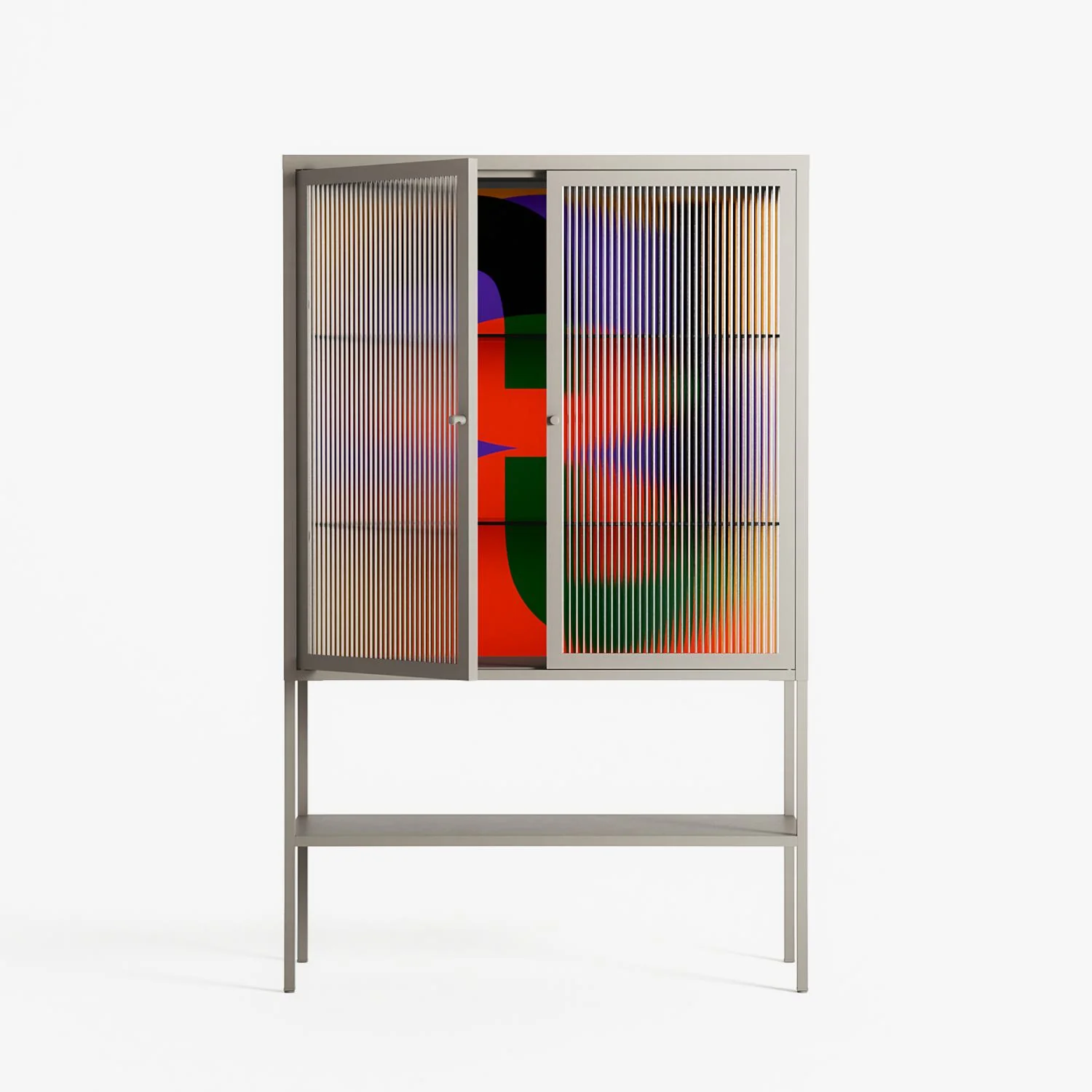 JJ - Loft Cabinet - Oluwasheyi Adebayo - Pebble - Reeded glass - Image 2