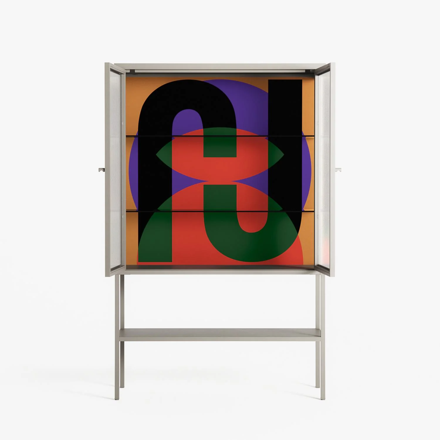 JJ - Loft Cabinet - Oluwasheyi Adebayo - Pebble - Reeded glass - Image 3