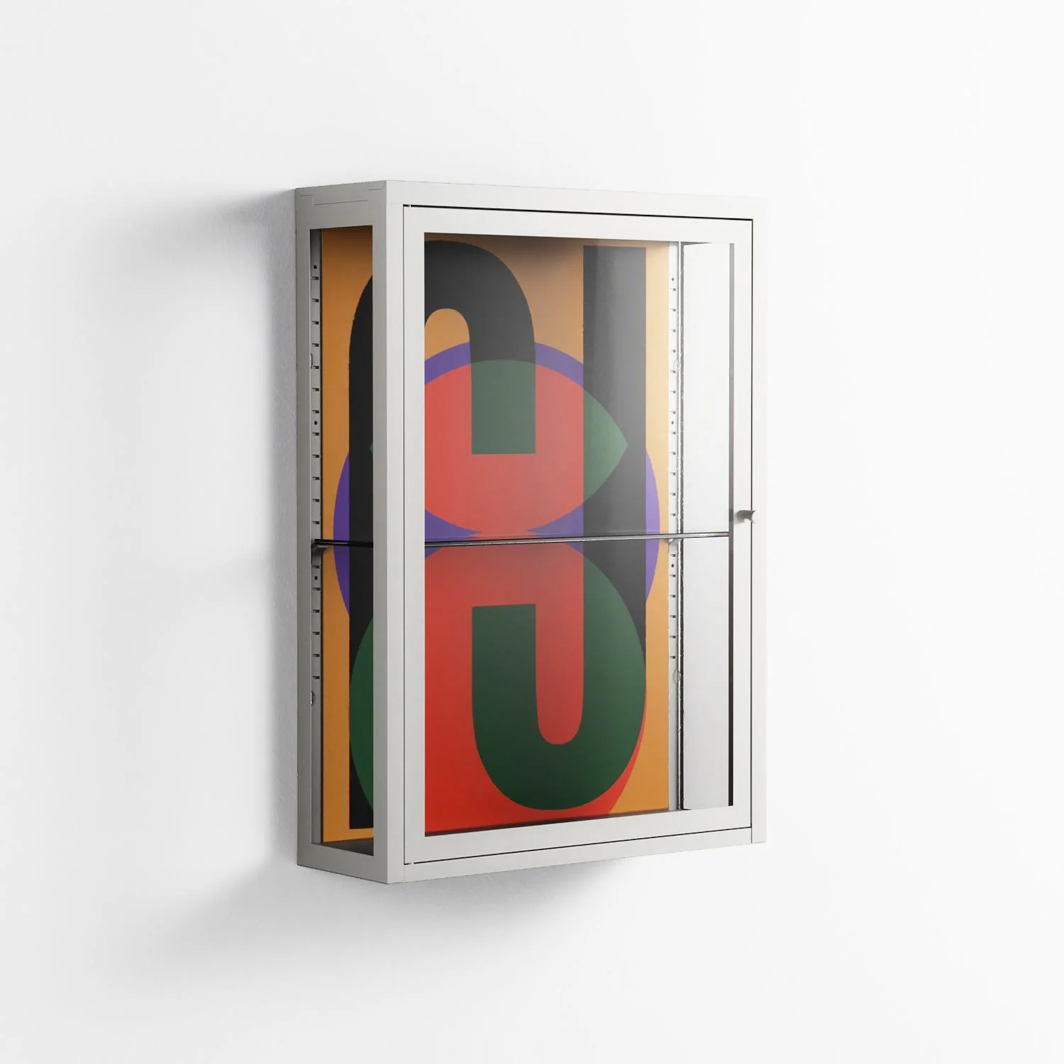JJ - Wall Cabinet - Oluwasheyi Adebayo - Chalk - Clear glass - Image 4