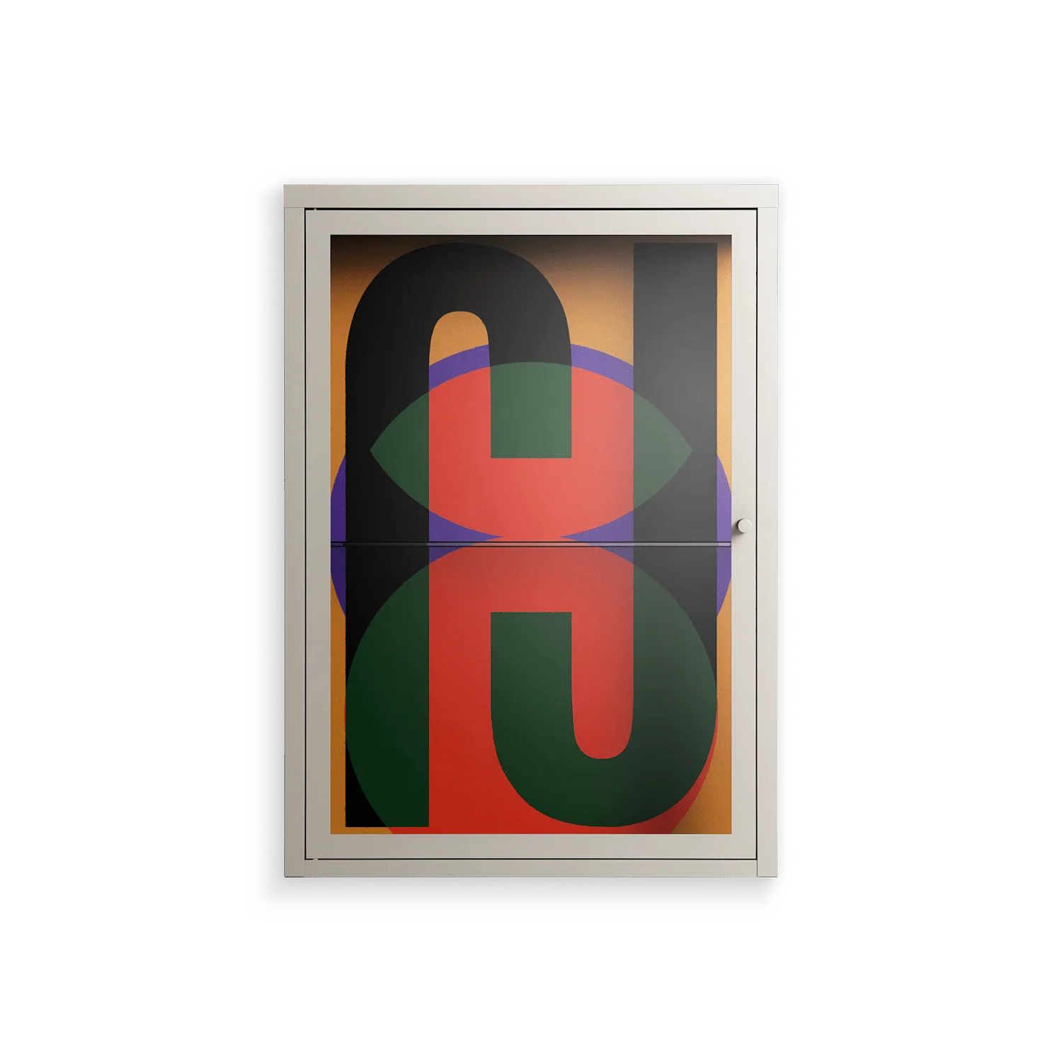 JJ - Wall Cabinet - Oluwasheyi Adebayo - Pebble - Clear glass