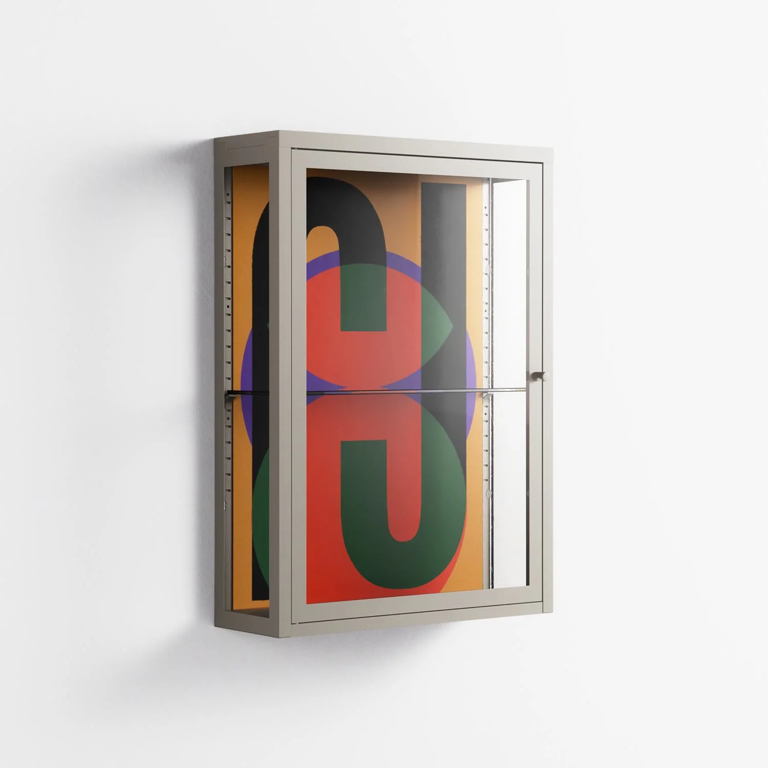 JJ - Wall Cabinet - Oluwasheyi Adebayo - Pebble - Clear glass - Image 4