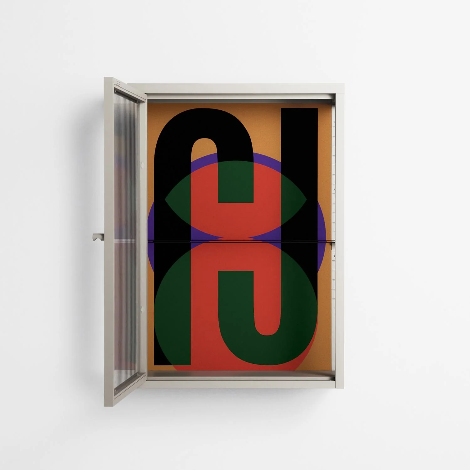 JJ - Wall Cabinet - Oluwasheyi Adebayo - Pebble - Reeded glass - Image 3