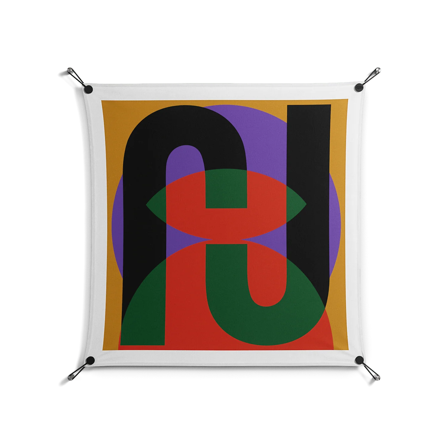 JJ - Work On Wall - Oluwasheyi Adebayo - Black - 90 x 90 cm
