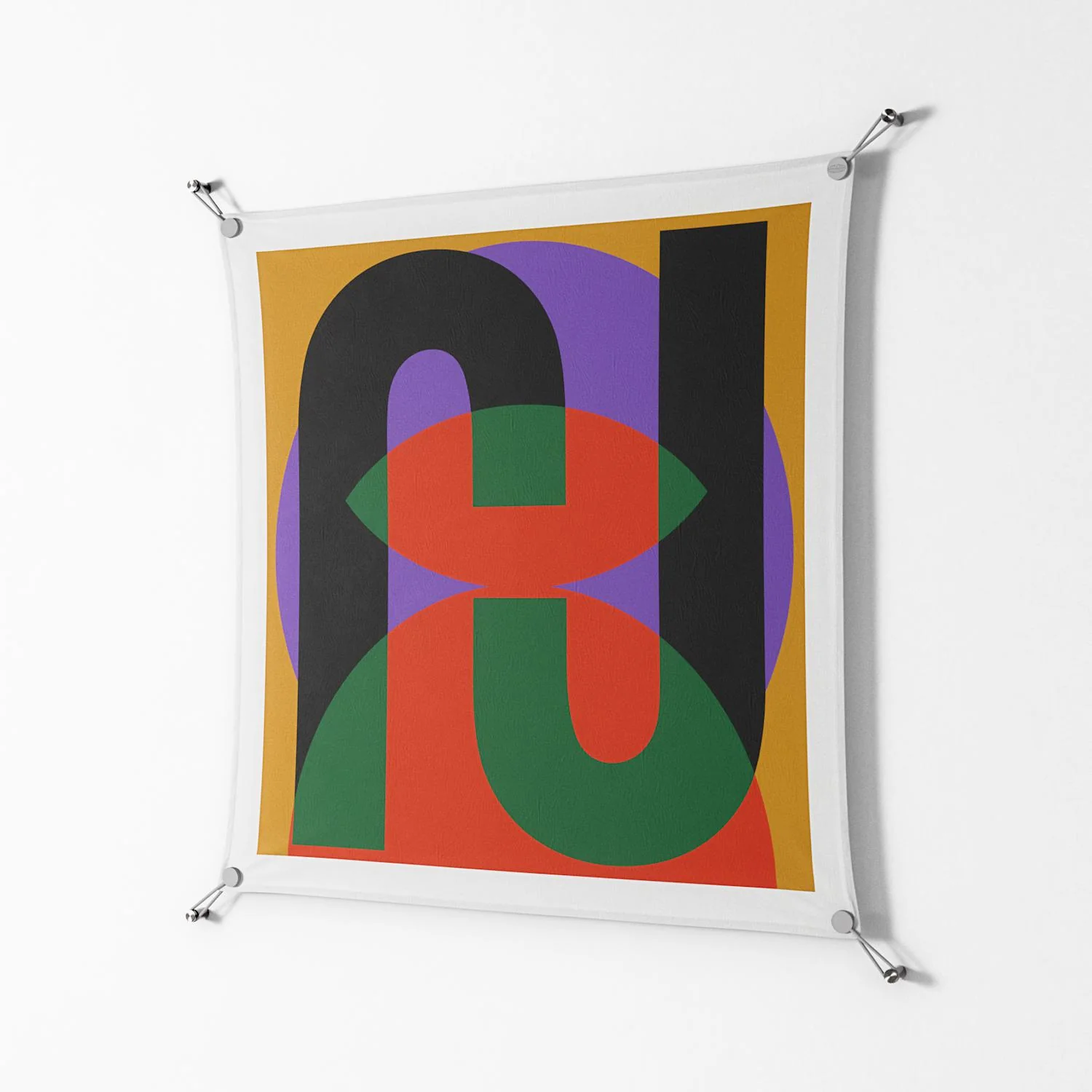 JJ - Work On Wall - Oluwasheyi Adebayo - Silver - 90 x 90 cm - Image 2