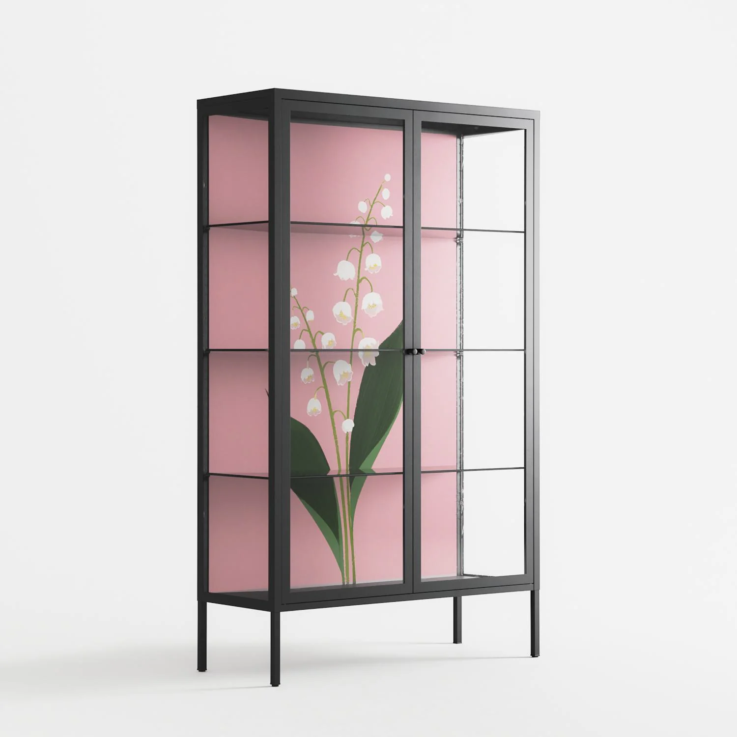 Kalas Konvalj - Cabinet - Nur Rydberg - Antracite - Clear glass - Image 4
