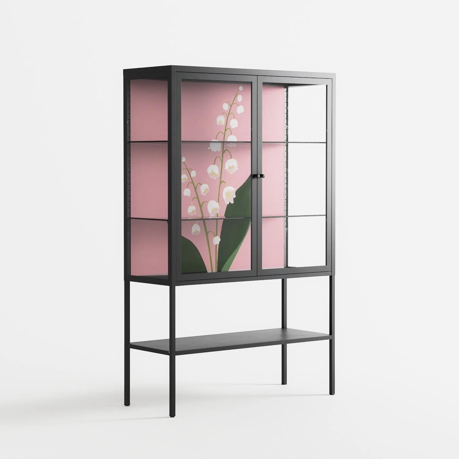 Kalas Konvalj - Loft Cabinet - Nur Rydberg - Antracite - Clear glass - Image 4