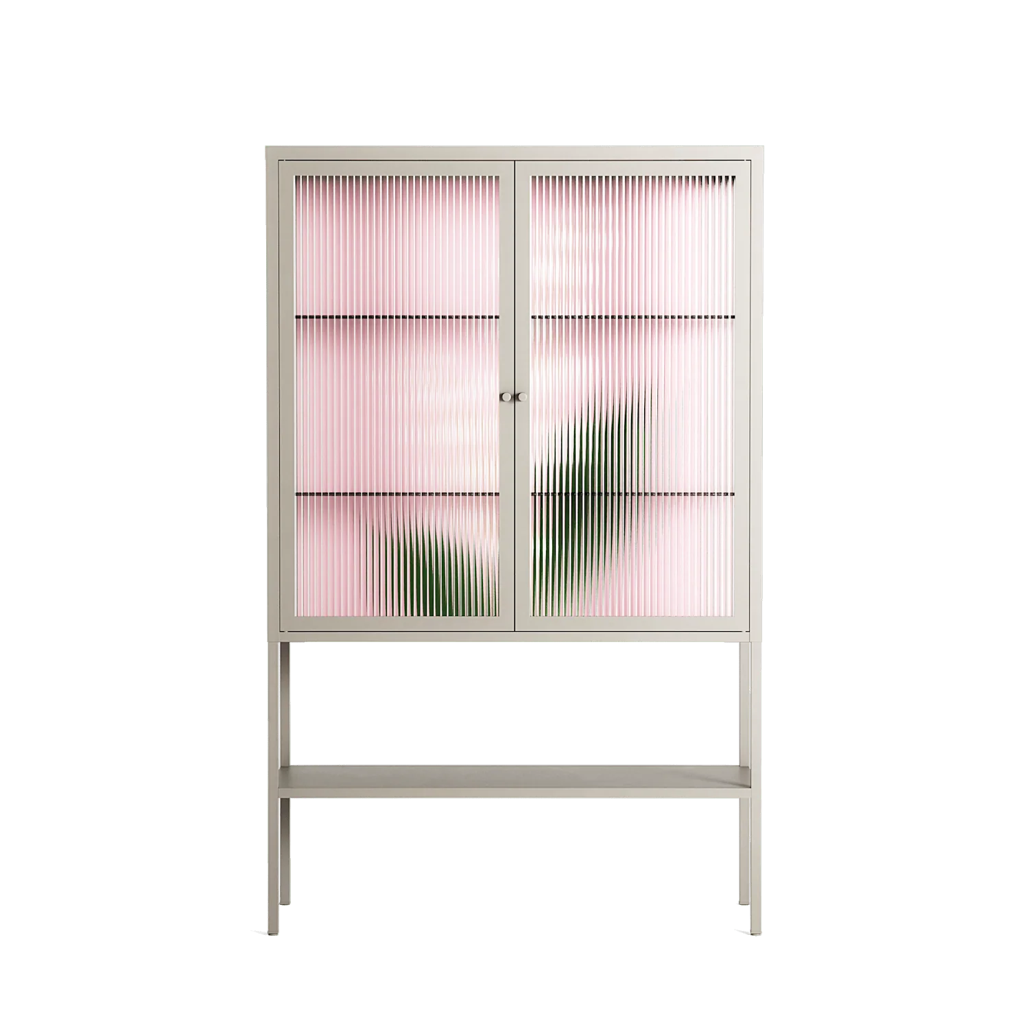 Kalas Konvalj - Loft Cabinet - Nur Rydberg - Pebble - Reeded glass