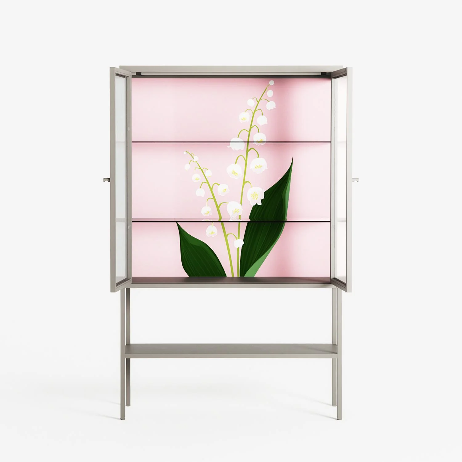 Kalas Konvalj - Loft Cabinet - Nur Rydberg - Pebble - Reeded glass - Image 3