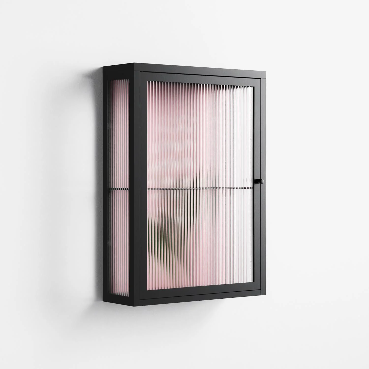 Kalas Konvalj - Wall Cabinet - Nur Rydberg - Antracite - Reeded glass - Image 4