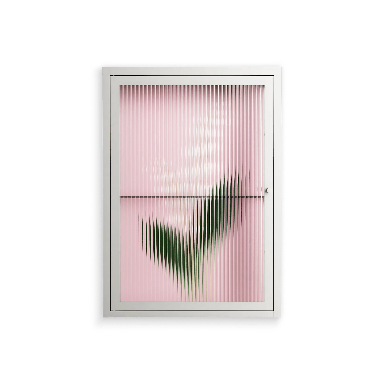 Kalas Konvalj - Wall Cabinet - Nur Rydberg - Chalk - Reeded glass