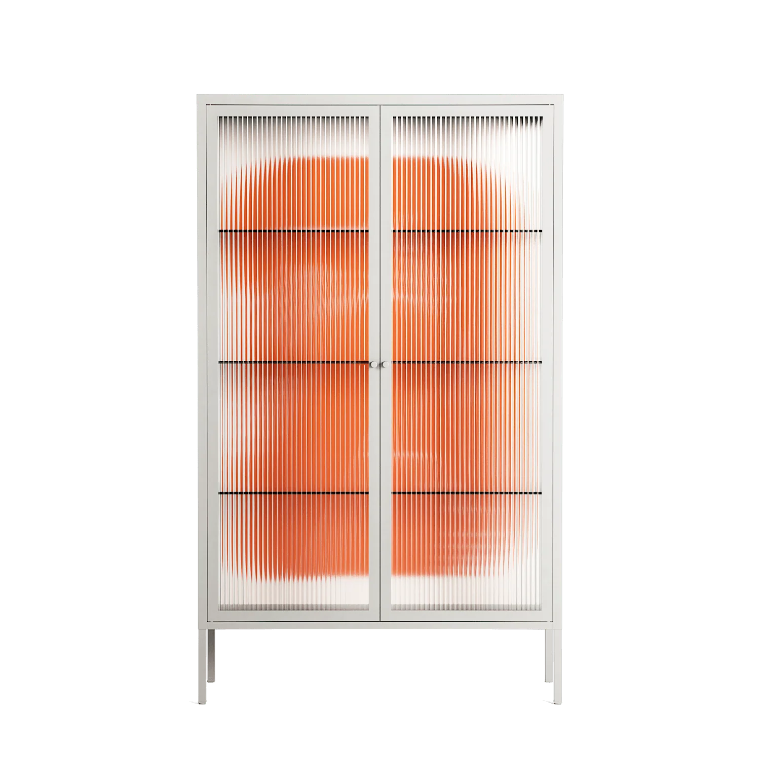 Keep - Cabinet - Andrea Devia-Nuño - Chalk - Reeded glass