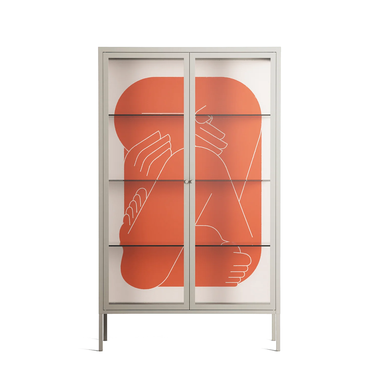 Keep - Cabinet - Andrea Devia-Nuño - Pebble - Clear glass