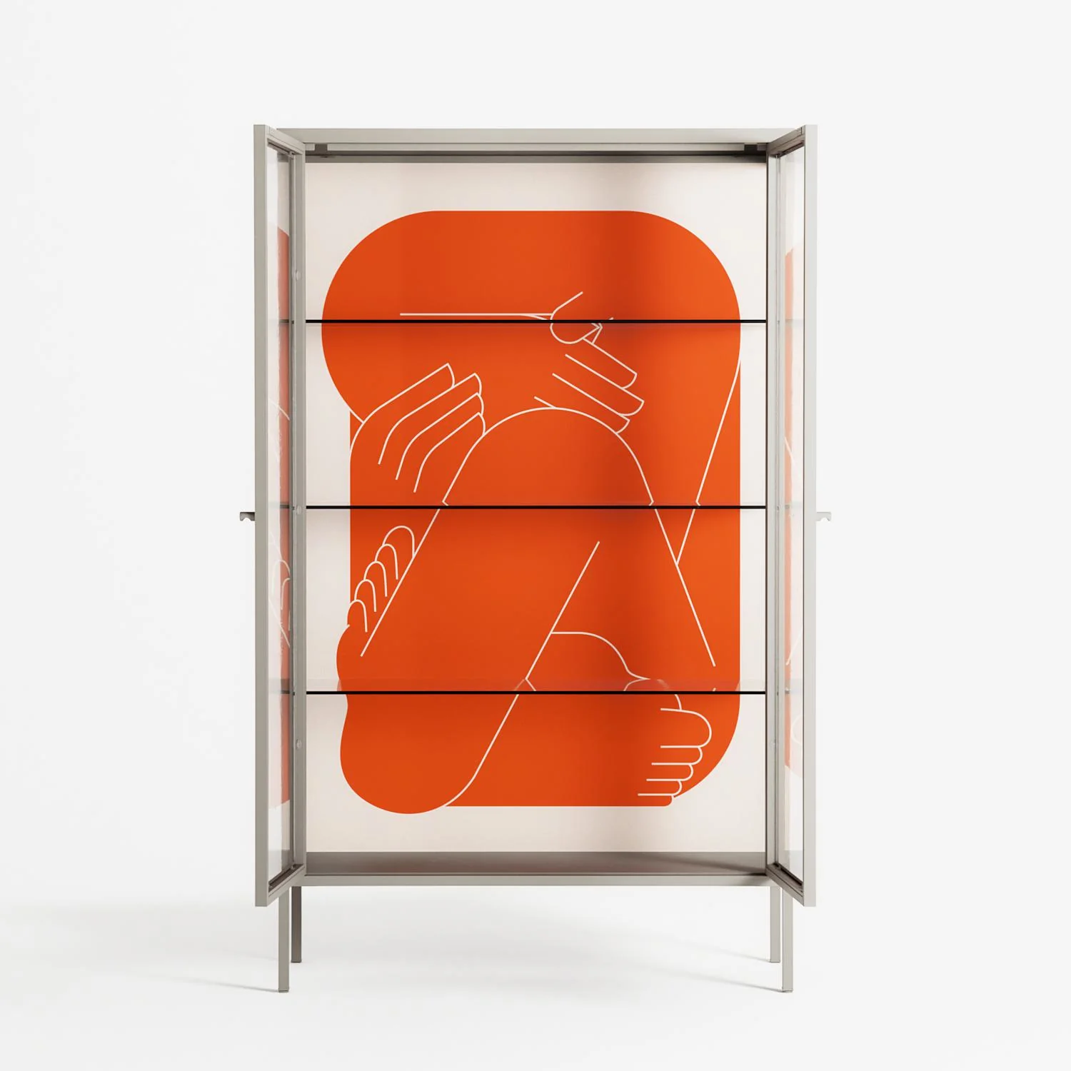 Keep - Cabinet - Andrea Devia-Nuño - Pebble - Clear glass - Image 3