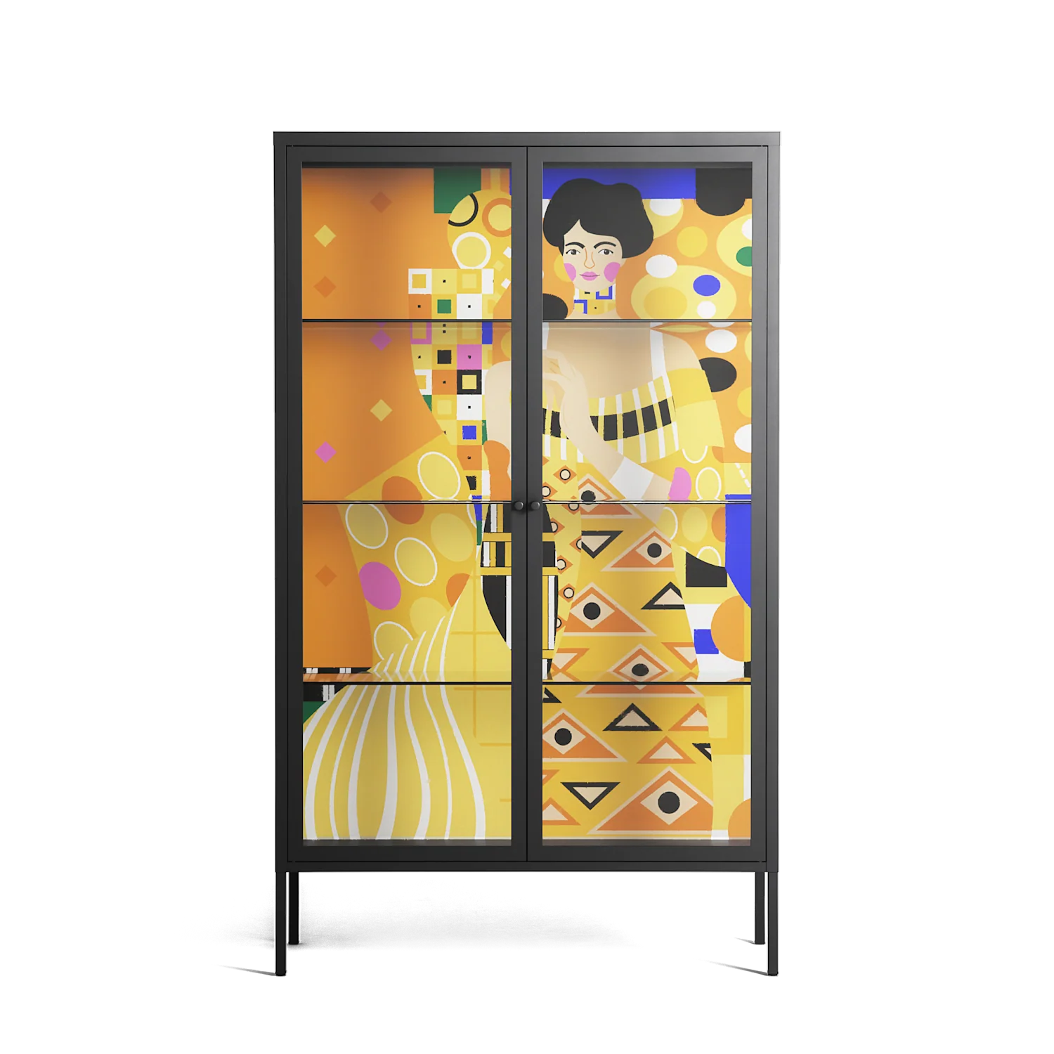 Klimt - Cabinet - Heather Zhou - Antracite - Clear glass