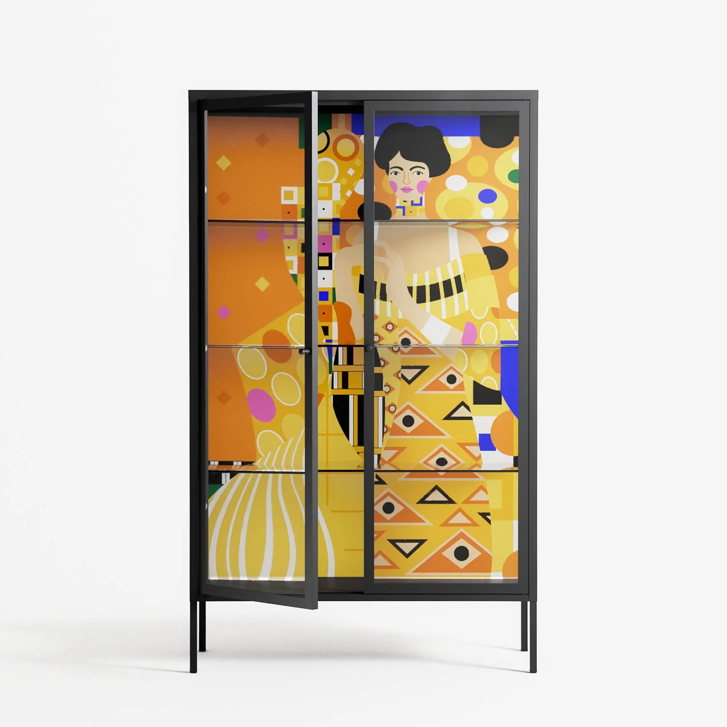 Klimt - Cabinet - Heather Zhou - Antracite - Clear glass - Image 2