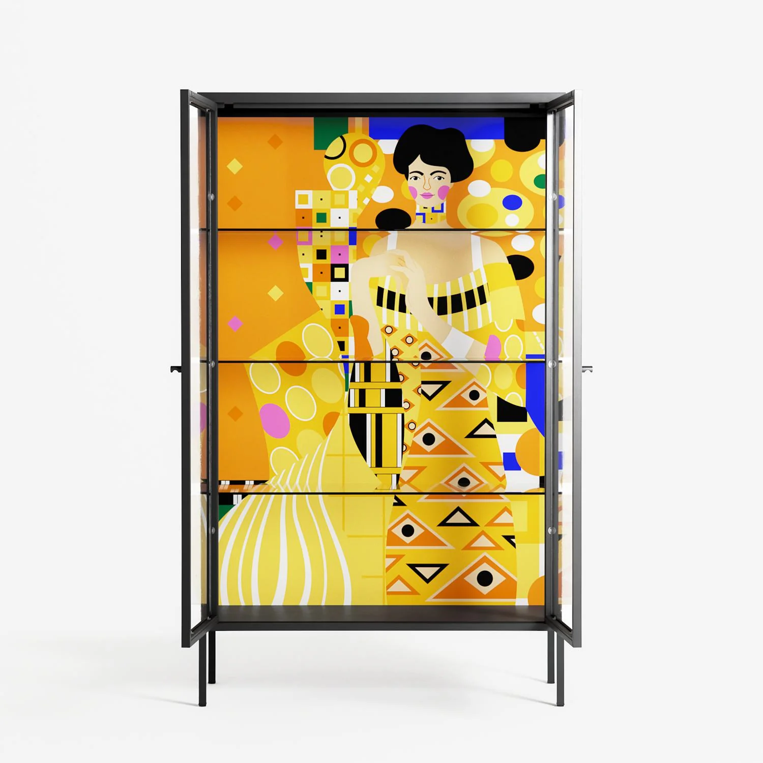 Klimt - Cabinet - Heather Zhou - Antracite - Clear glass - Image 3