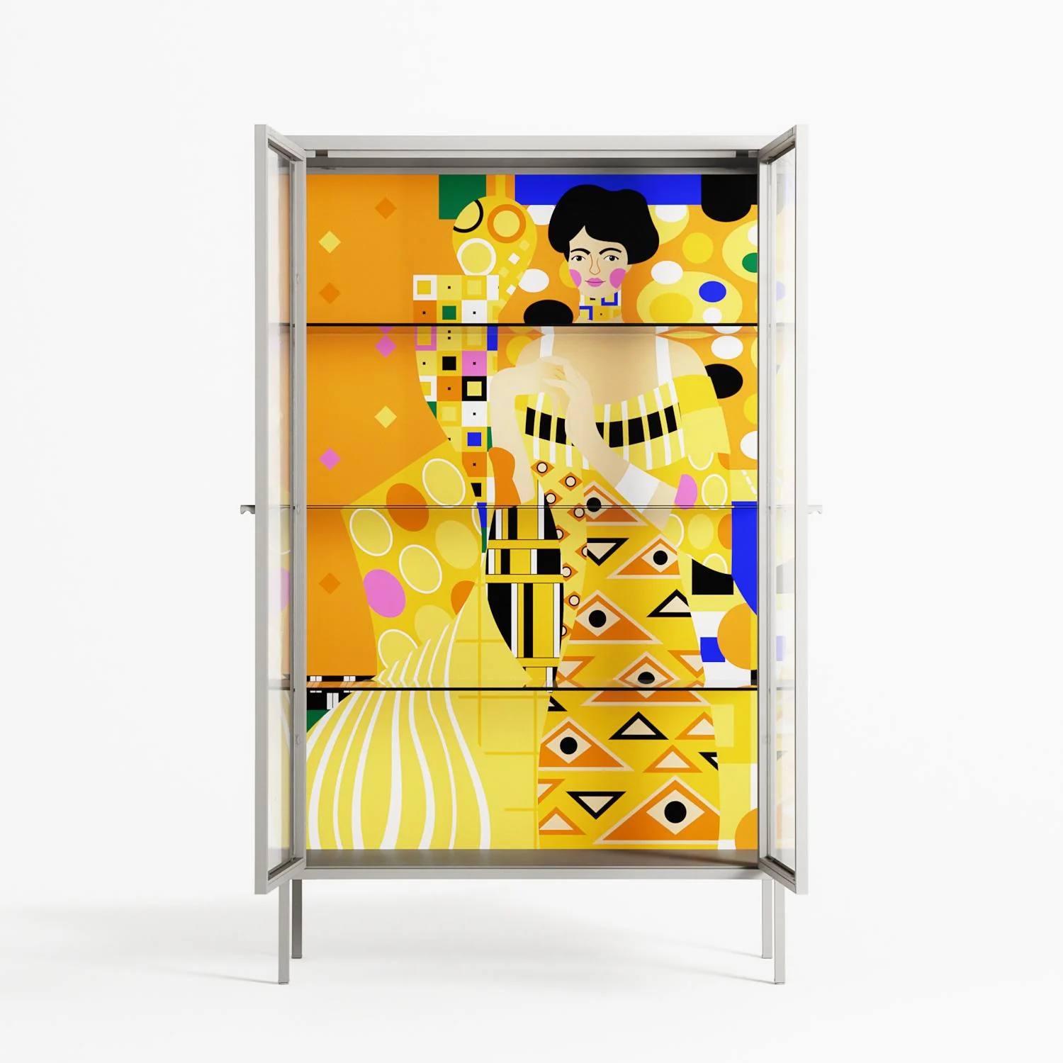 Klimt - Cabinet - Heather Zhou - Chalk - Clear glass - Image 3