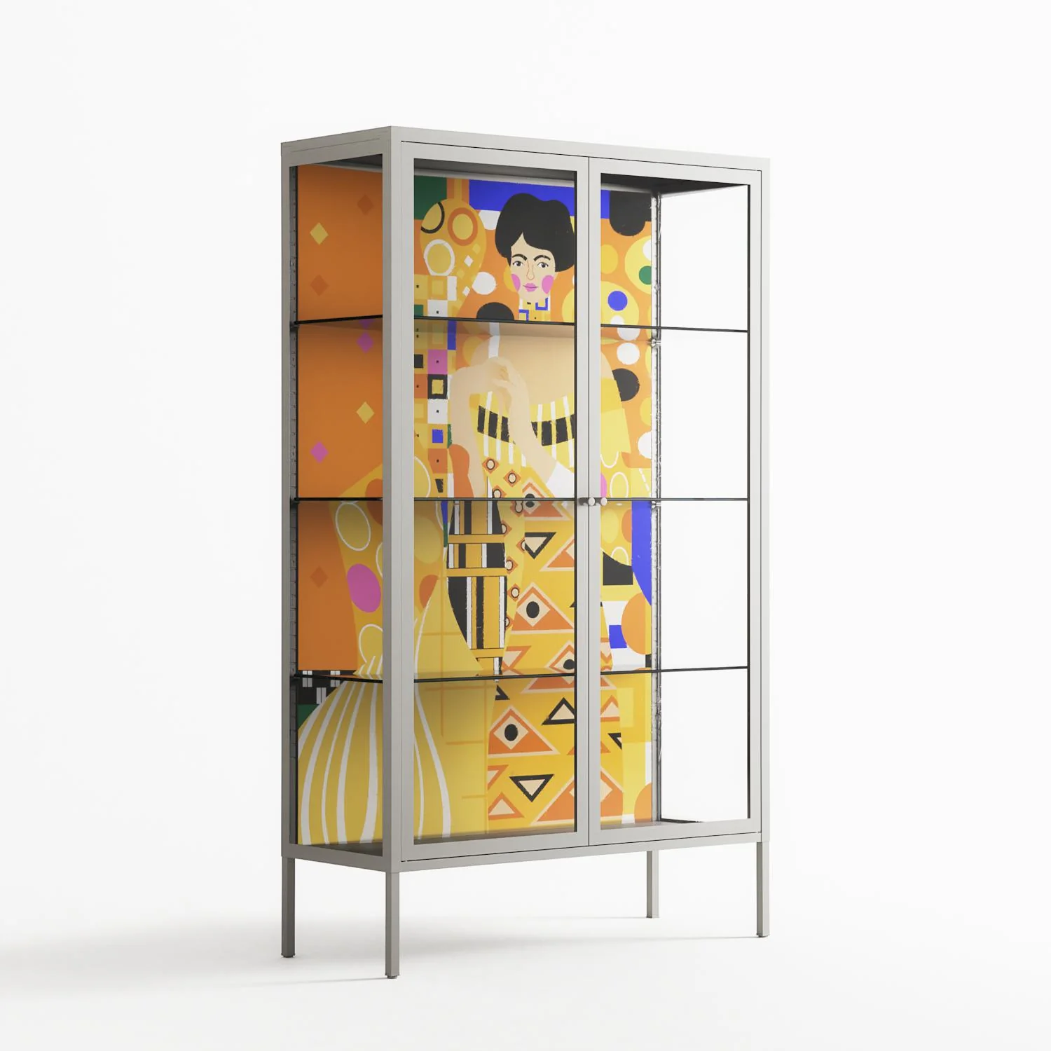 Klimt - Cabinet - Heather Zhou - Chalk - Clear glass - Image 4