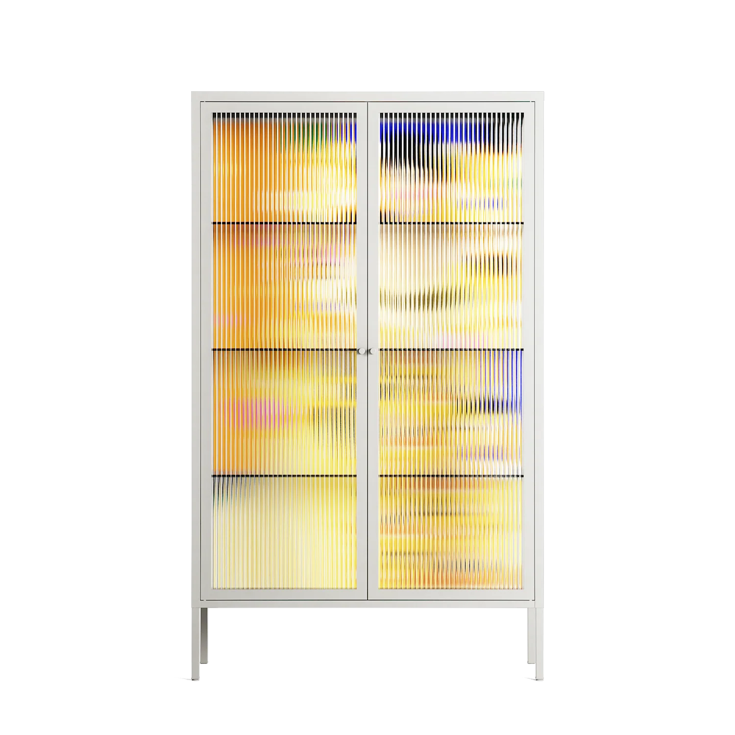 Klimt - Cabinet - Heather Zhou - Chalk - Reeded glass