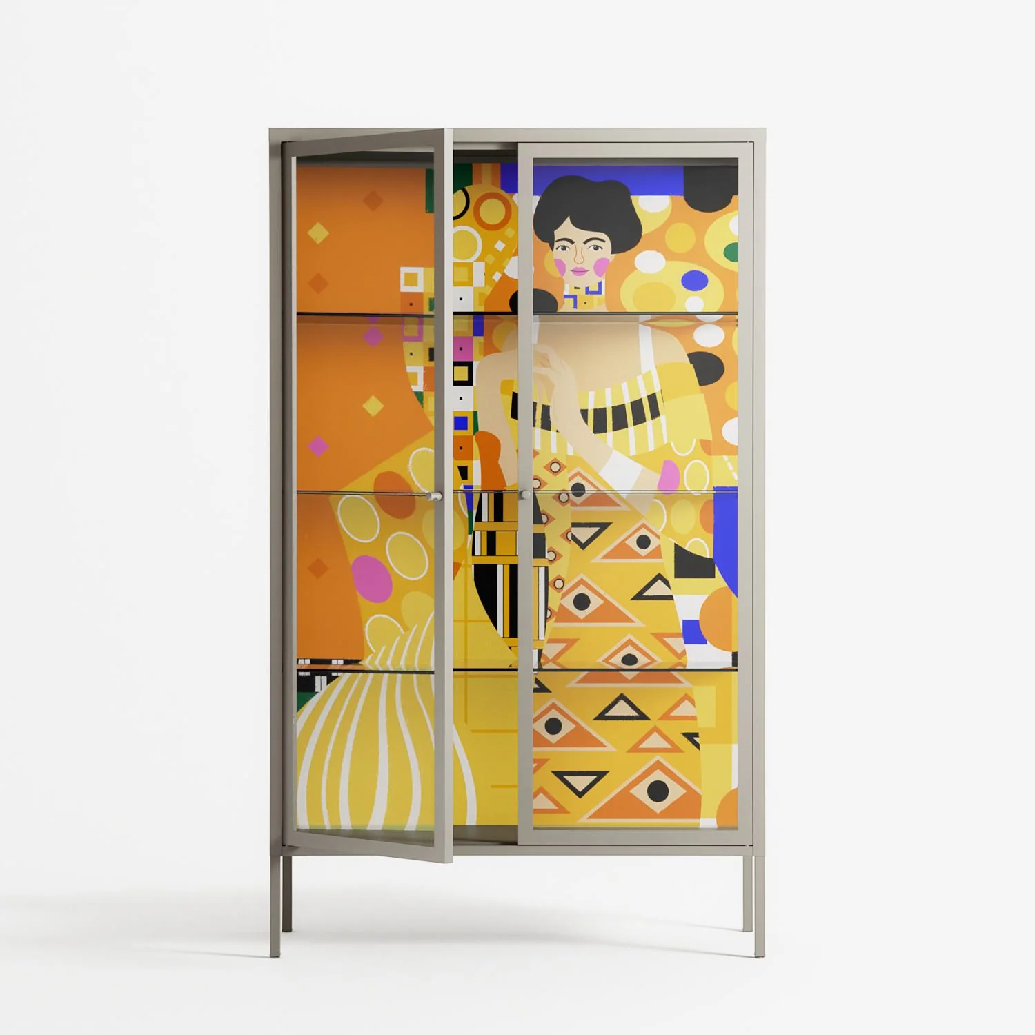 Klimt - Cabinet - Heather Zhou - Pebble - Clear glass - Image 2